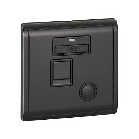 施耐德 Pieno 寫意黑 13AFuse有掣有燈 接線蘇