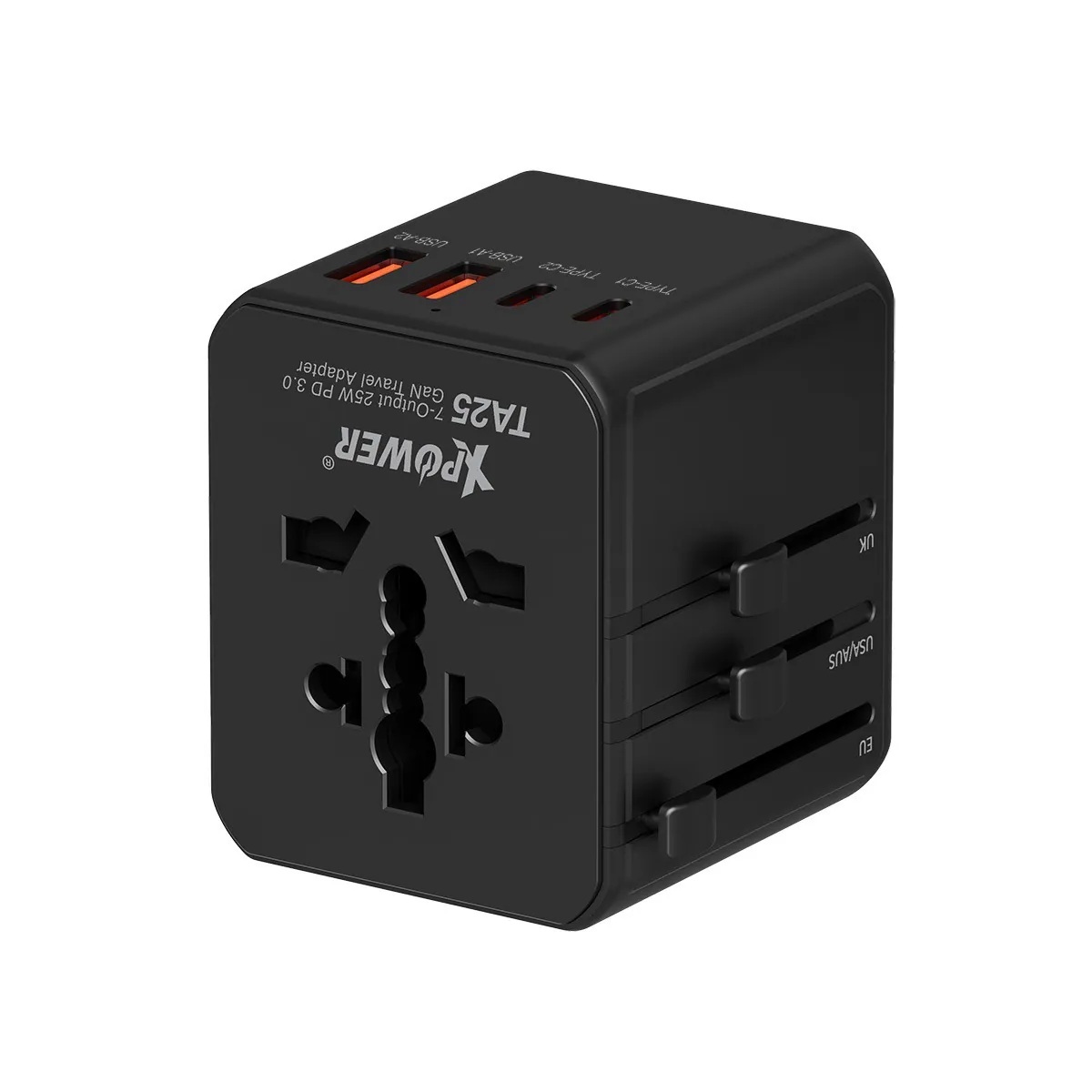 XPower TA25 7輸出 PD/PPS 25W Gan旅行充電器