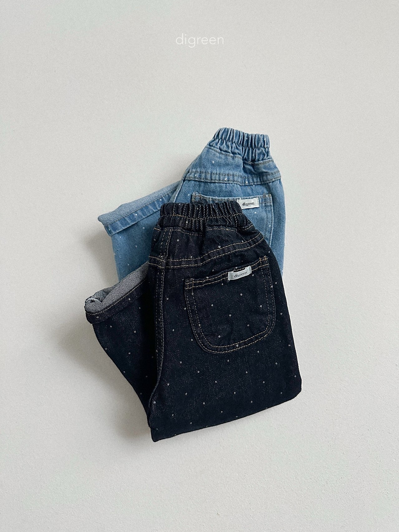 Digreen | dot denimt pants 