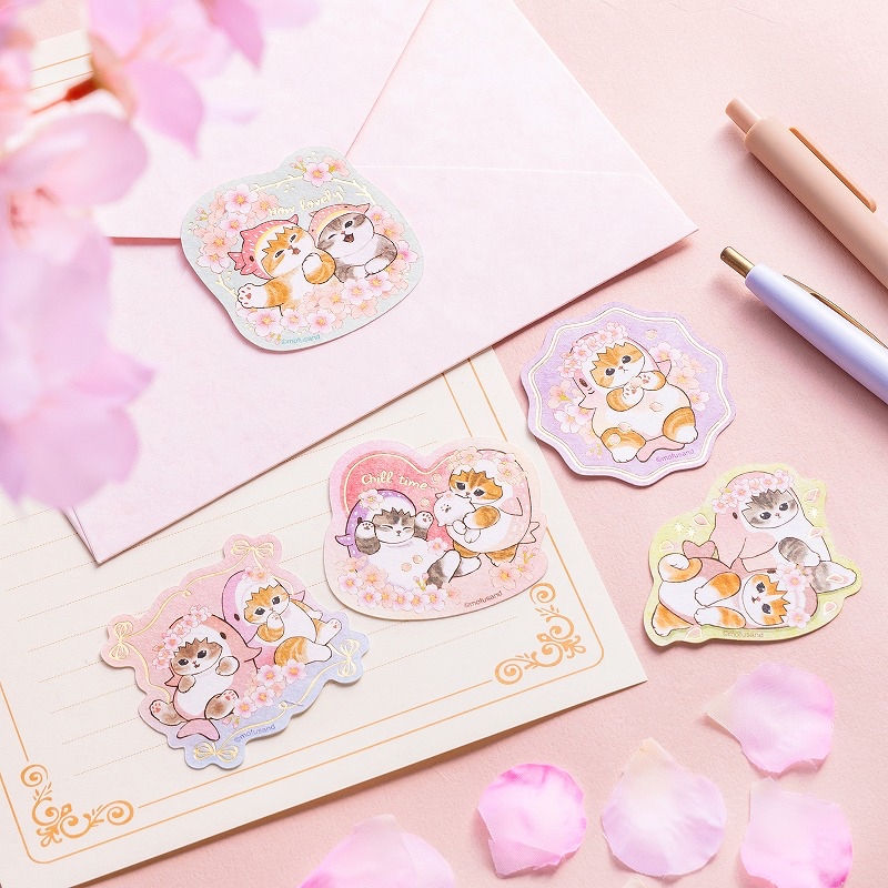 🎀【預訂】mofusand 櫻花貼紙5枚