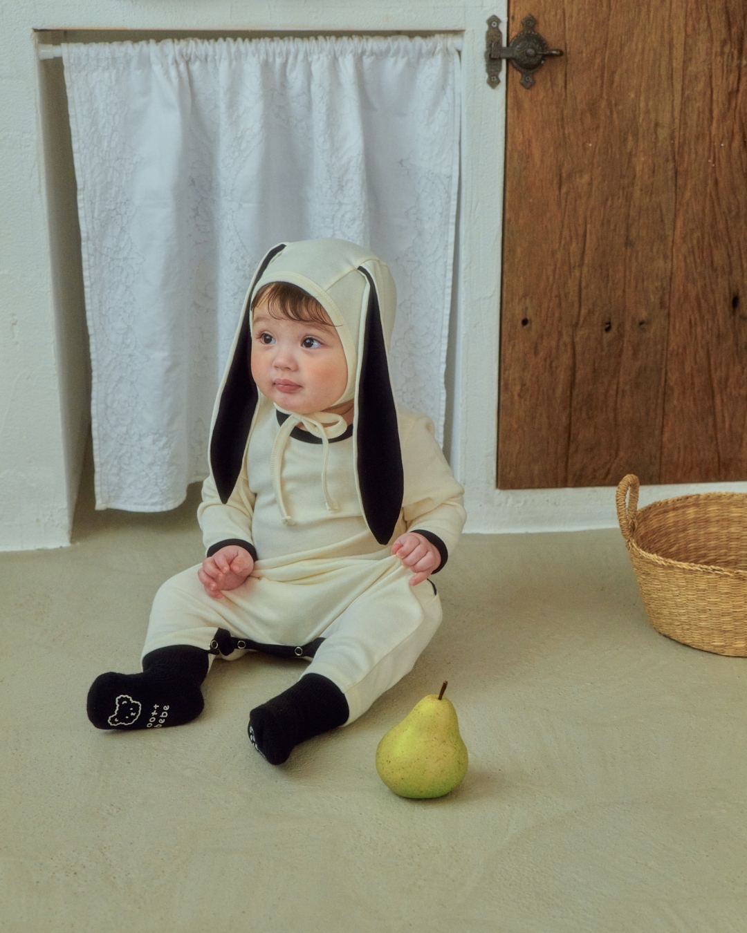 🇰🇷Oottbebe suit+bonnet