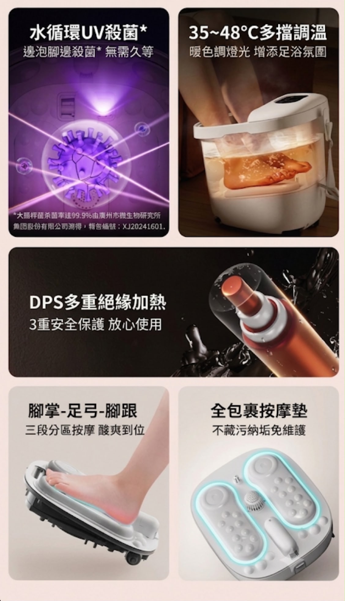 Philips 飛利浦 全自動加熱按摩足浴器 PPM3207F 香港三腳插頭 (預購產品)