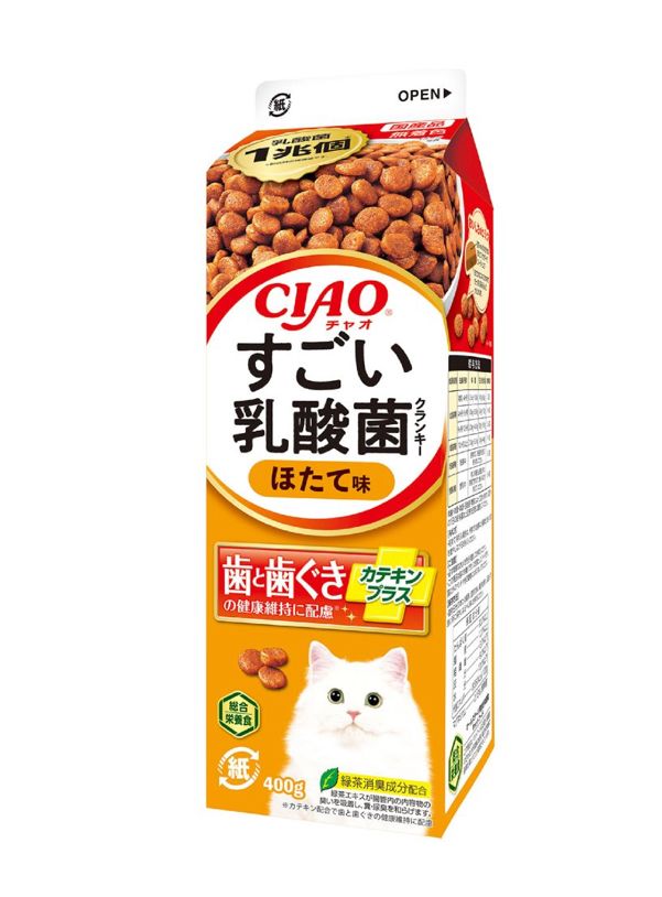 CIAO 貓用乳酸菌脆脆小食 帆立貝味 400g