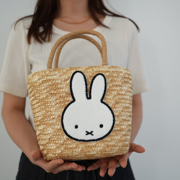 預購 miffy 2026 毛毛 草編籃子包