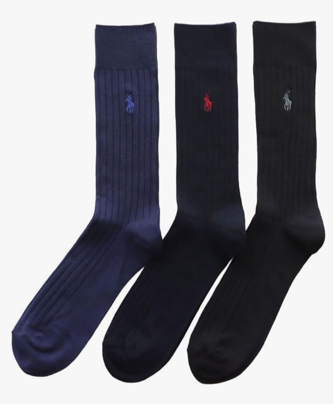 男裝polo 西裝襪set ！ /set (3對） Navy set 海軍藍/深海軍藍/黑色各1對 尺寸:25-27cm