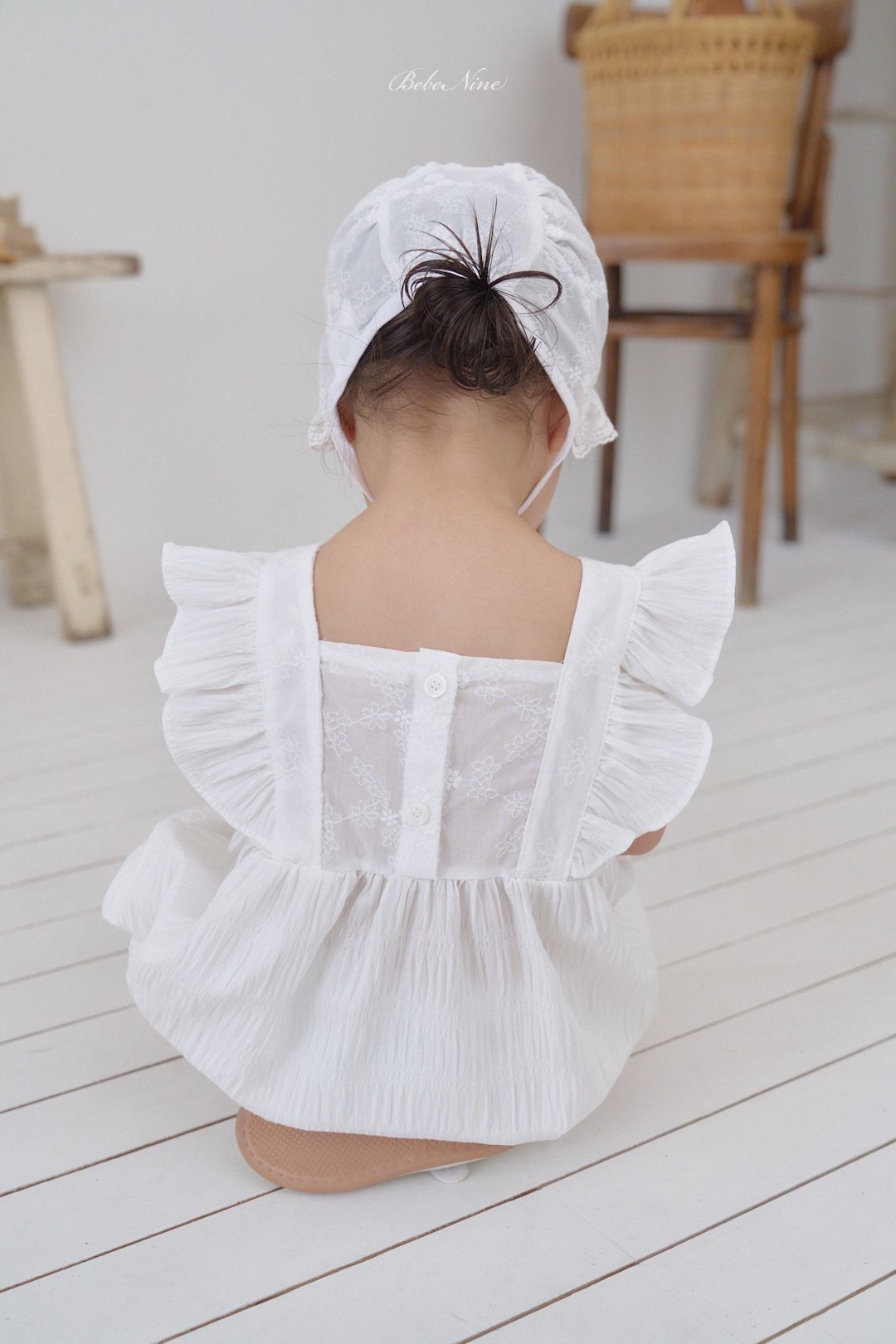 ☀️預訂 韓國直送☀️🇰🇷Bebenine蕾絲荷葉邊背心包屁衣