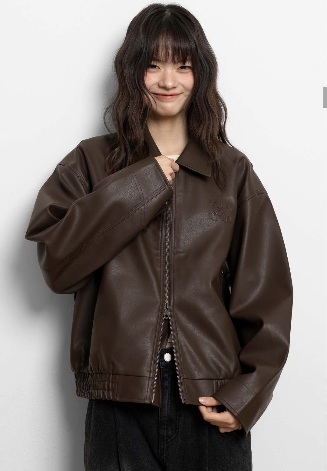 Euggen 2-Way PU 極簡氣質皮褸