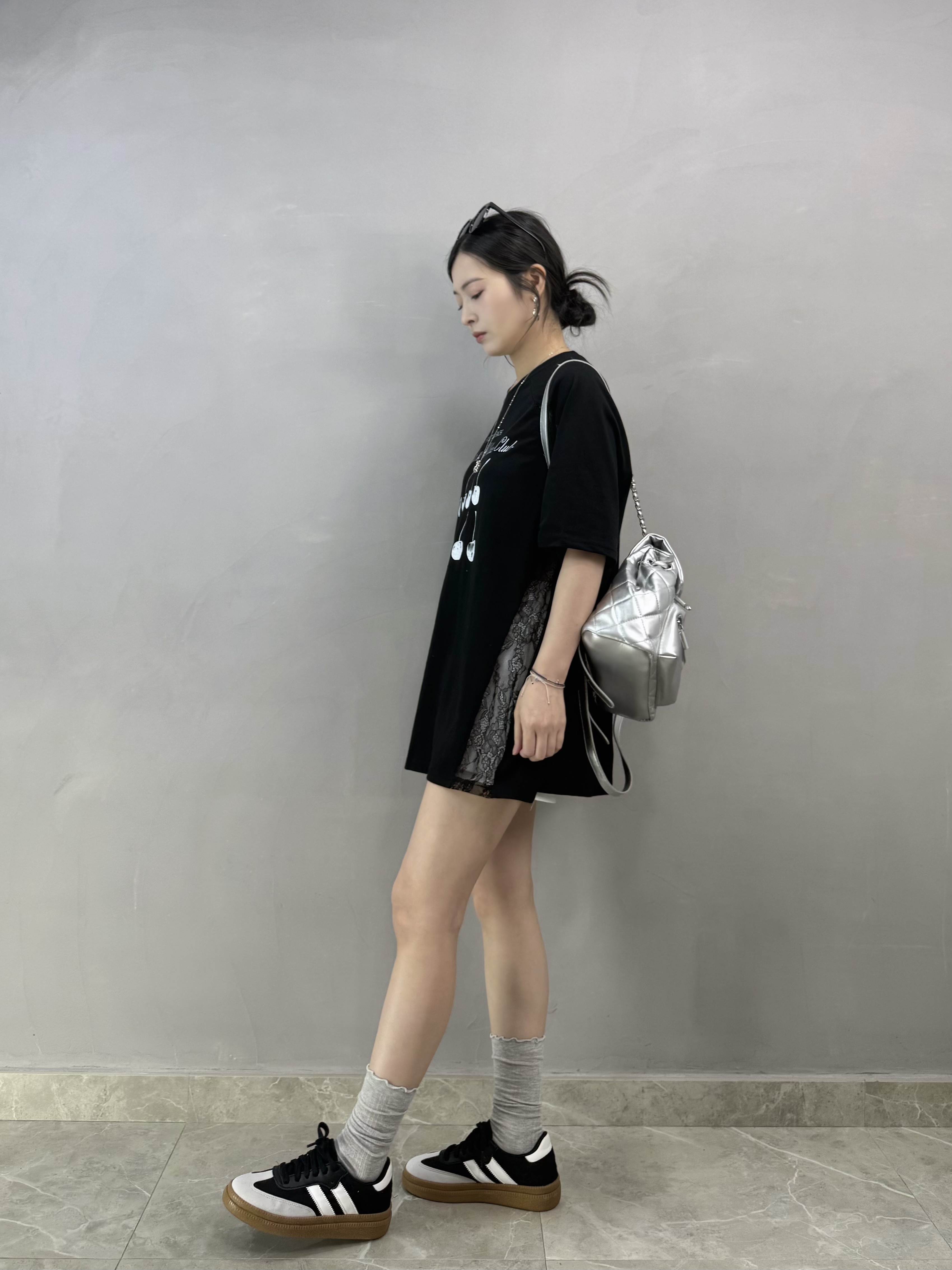 Y76 Lace 車厘子Tee