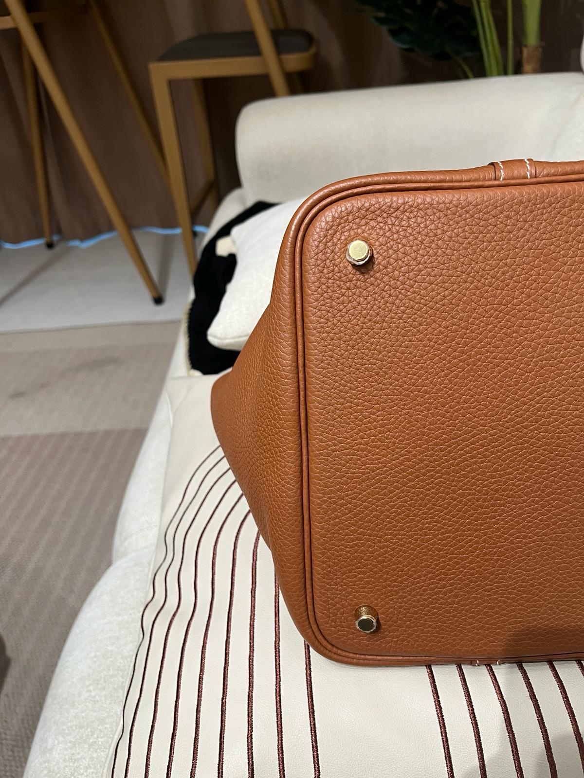 Hermes Picotin 22 Stamp D Gold/Gold 100%Authentic, 98%New ✅Key Lock✅Dust bag