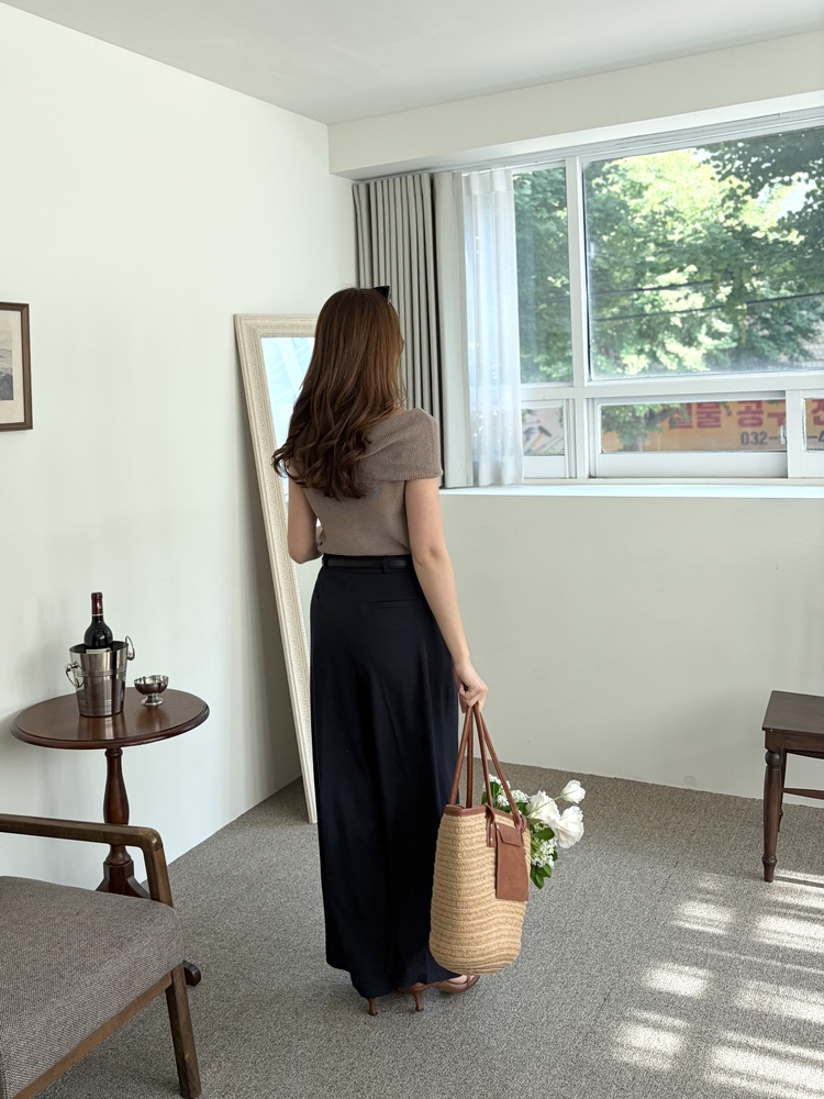 [輕薄!] Summer Timeless Rayon Pants (Navy)