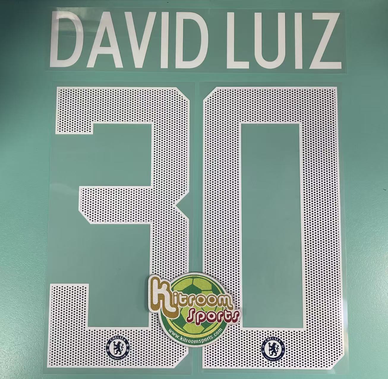2017-19 Chelsea Home UCL Nameset #30 DAVID LUIS