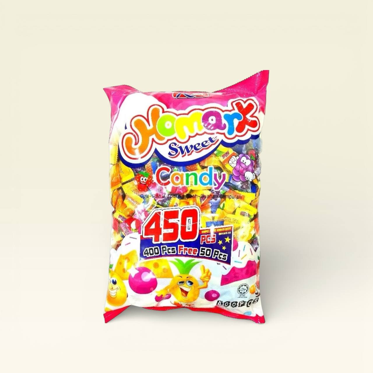 Rico Homark Sweet Candy Buah-Buahan Campuran Gula 450pcs