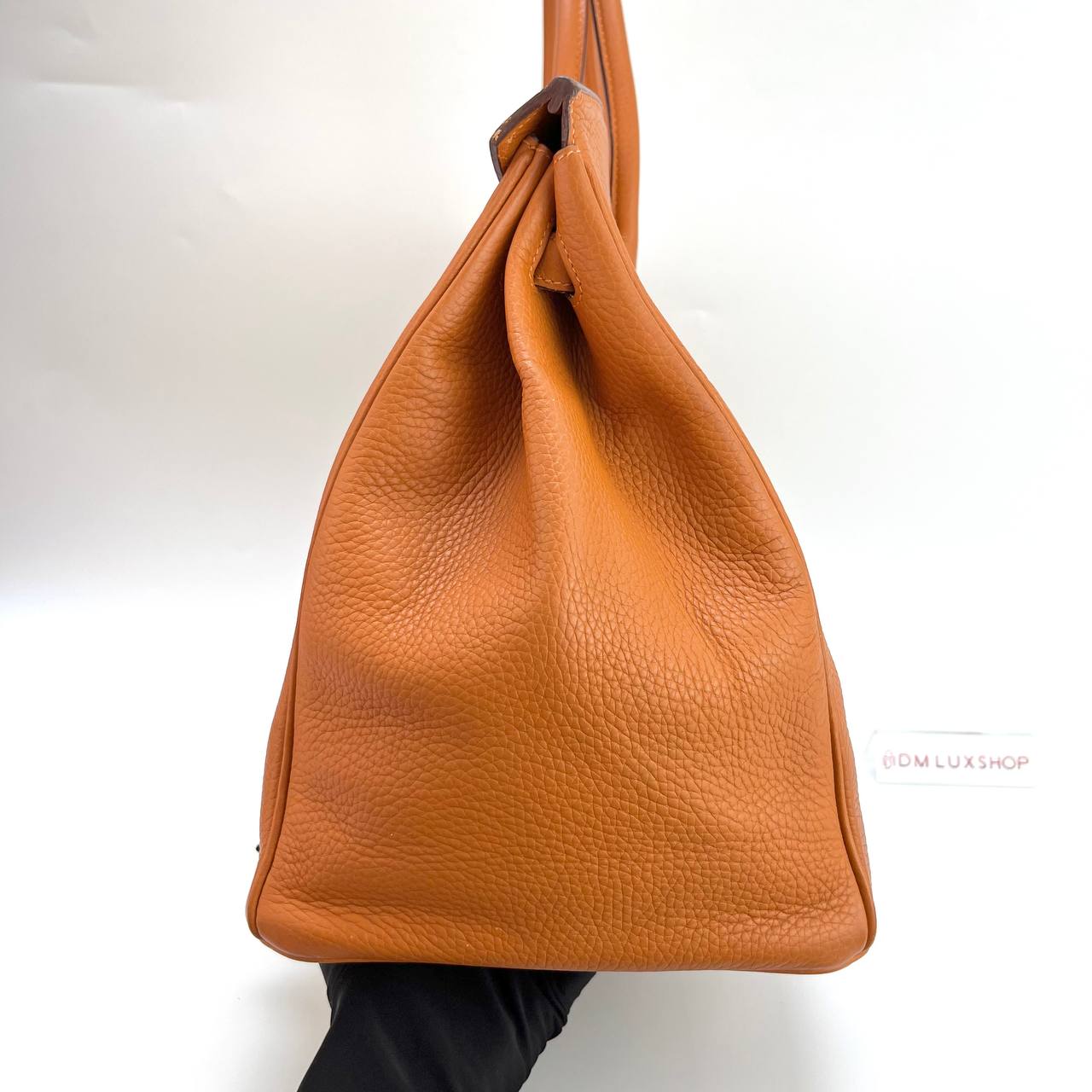  Hermes Moutarde Birkin 40 PHW (Stamp Square J)