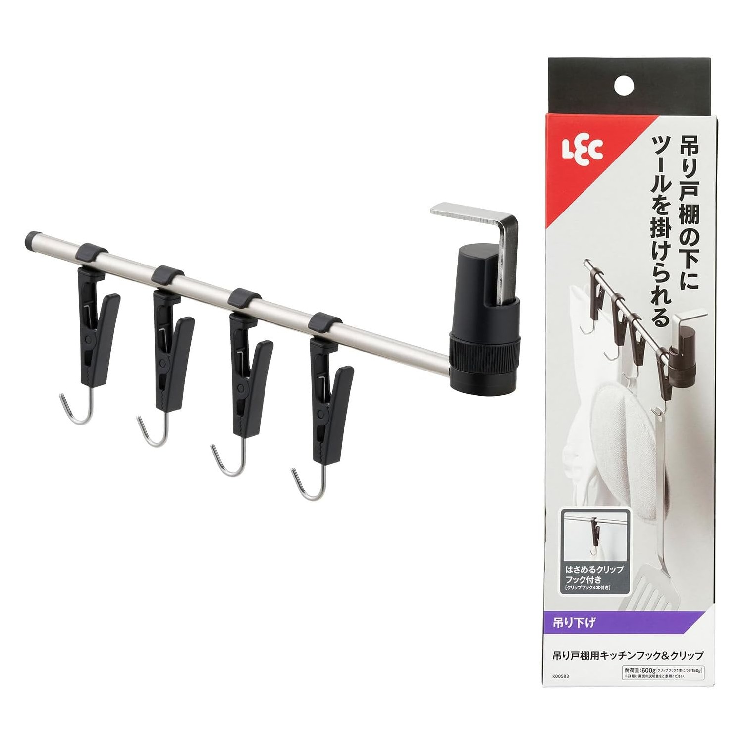 🔥🔥【日本直送《LEC》吊櫃專用廚房掛勾夾】
