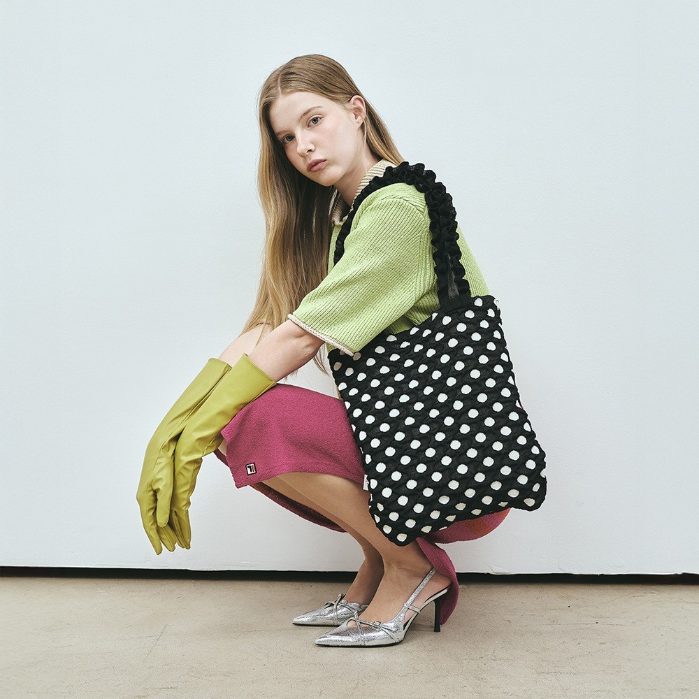 PLEATSMAMA Polka Dot Shoulder Bag (4色)