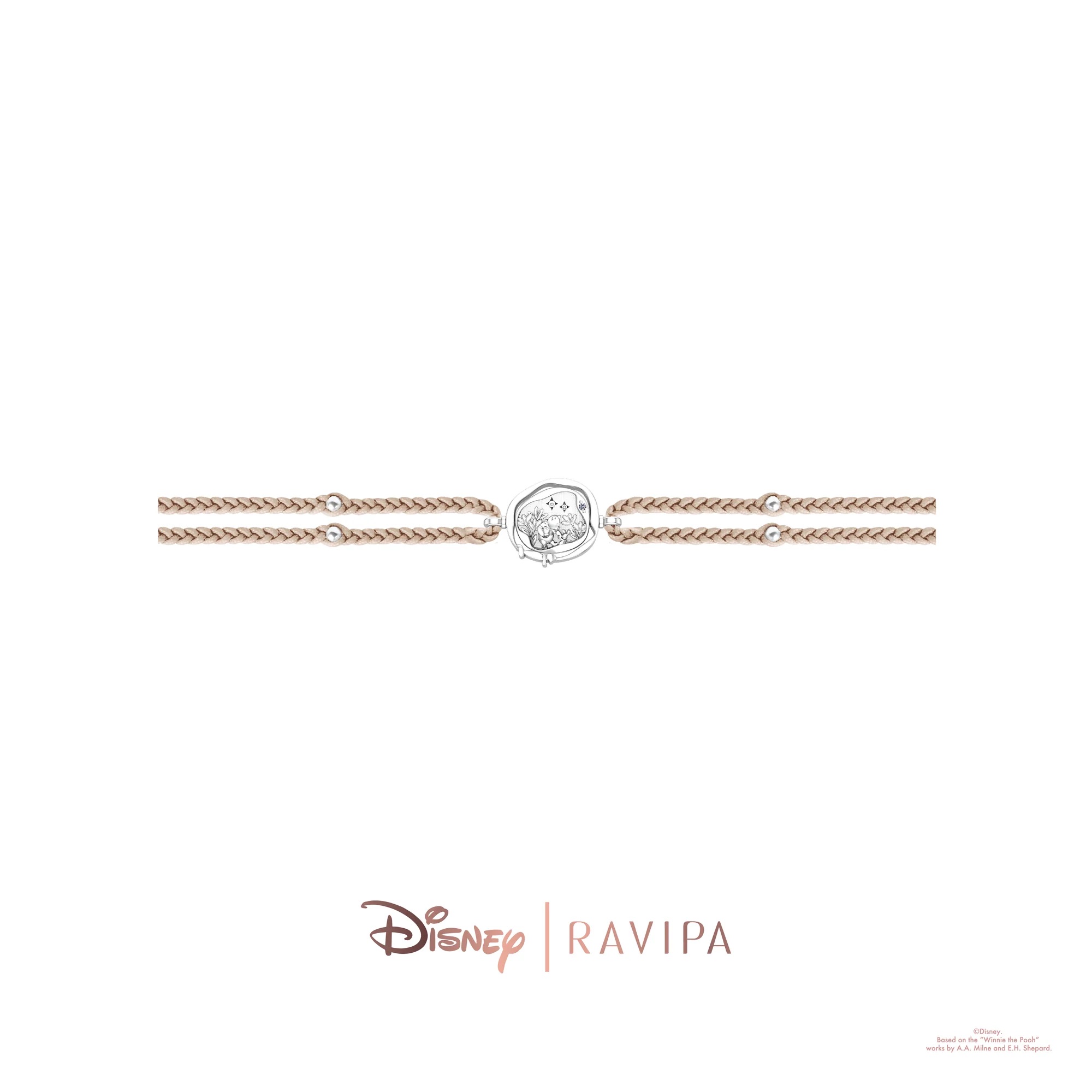 📦訂購 泰國代購 RAVIPA Disney Winnie The Pooh and Piglet Spining Coin Silver Bracelet 小熊維尼 手鏈