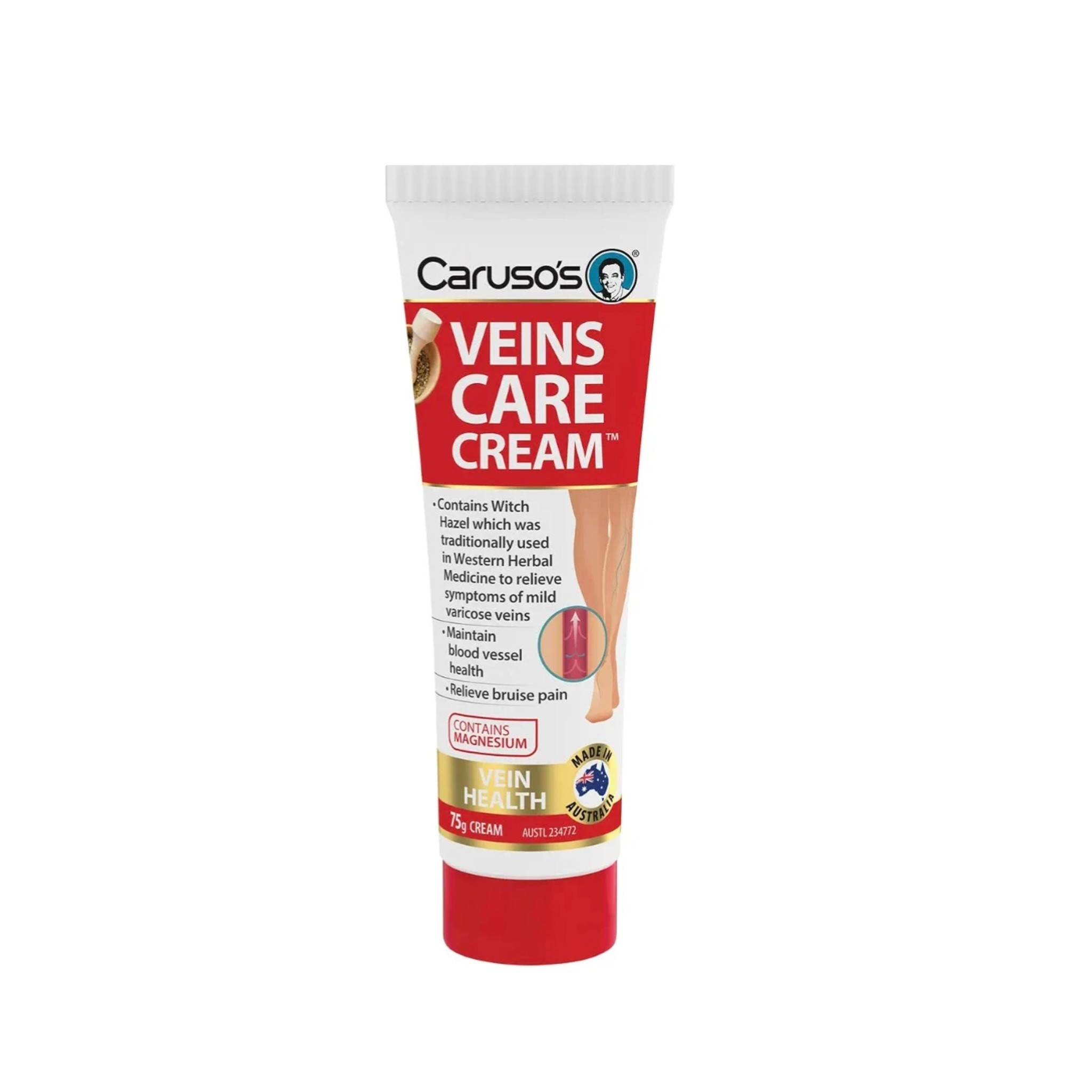 澳洲皇牌 Caruso's 靜脈曲張美腿按摩膏 75g
