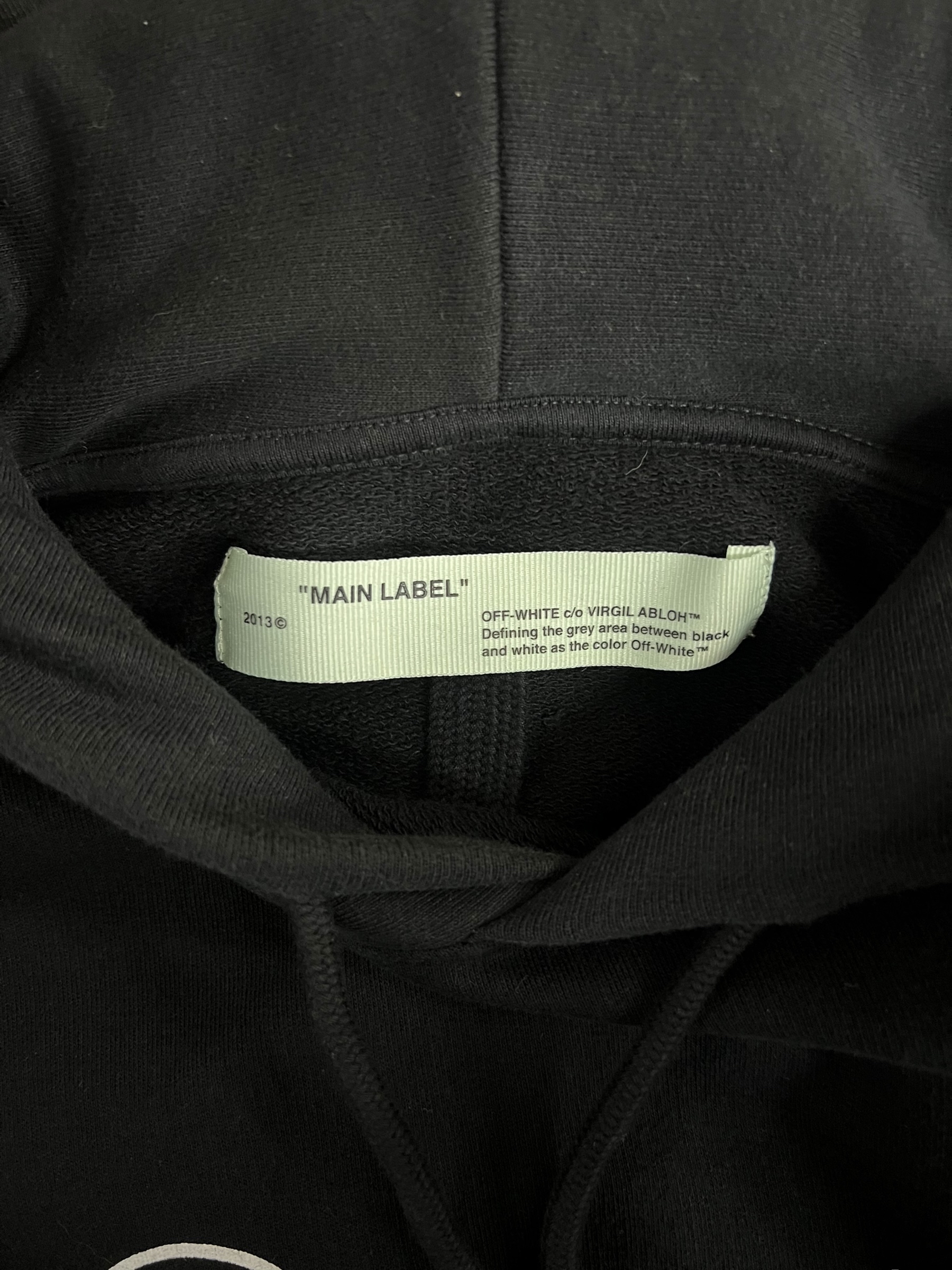 Pre-owned Off-White Diag Stencil Hoodie / Product Code: 062808