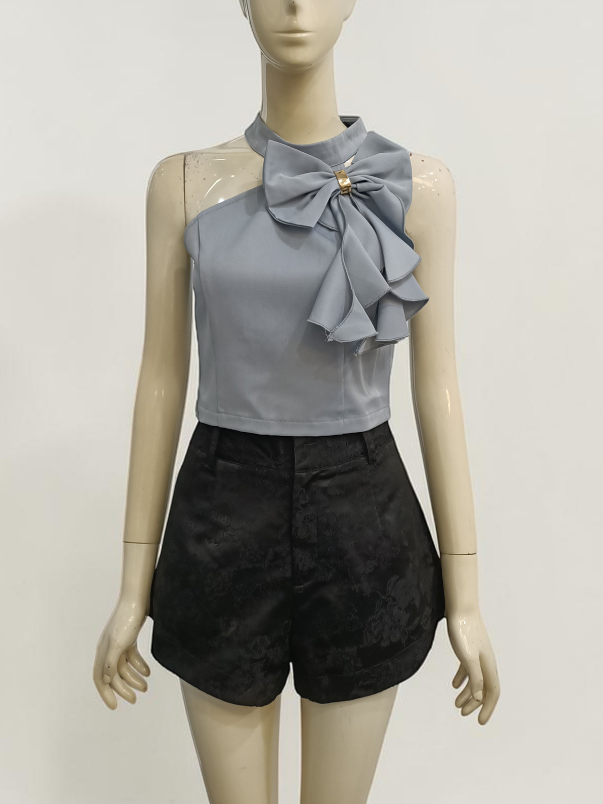 Celeste 3D Bow Halter Top M180