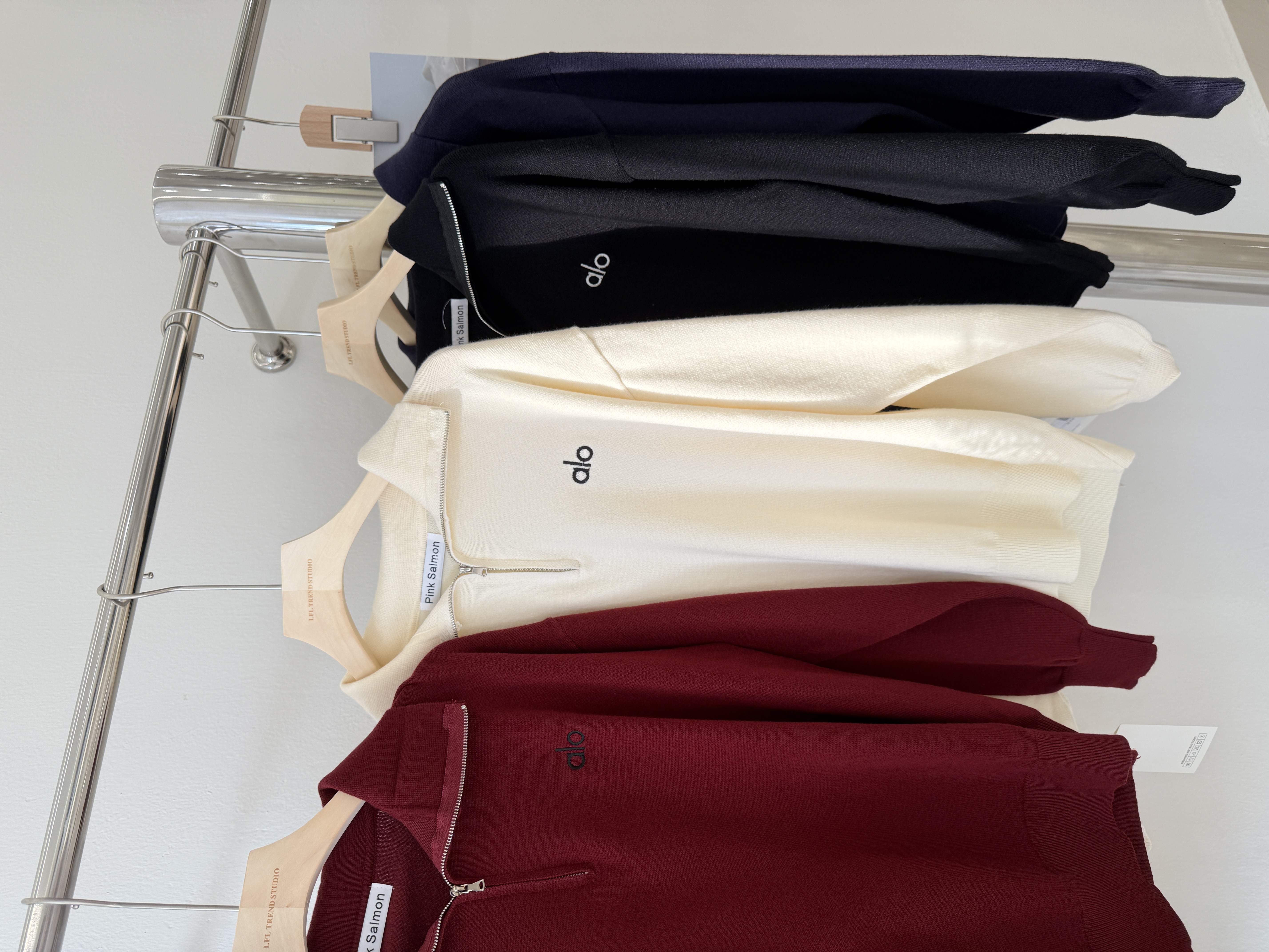 6508 爆款个性半拉链针织长袖