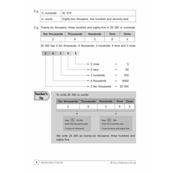 Primary Maths Tutor 4A Volume 1 - 2nd Edition