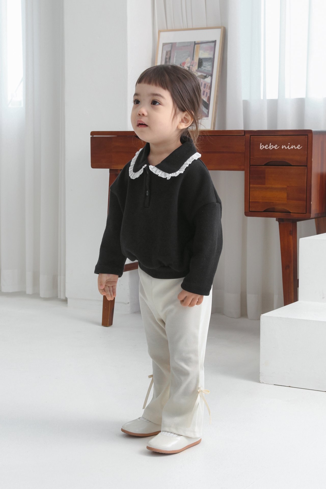 🌸預訂 韓國直送🌸🇰🇷Bebenine兩色絲帶喇叭褲