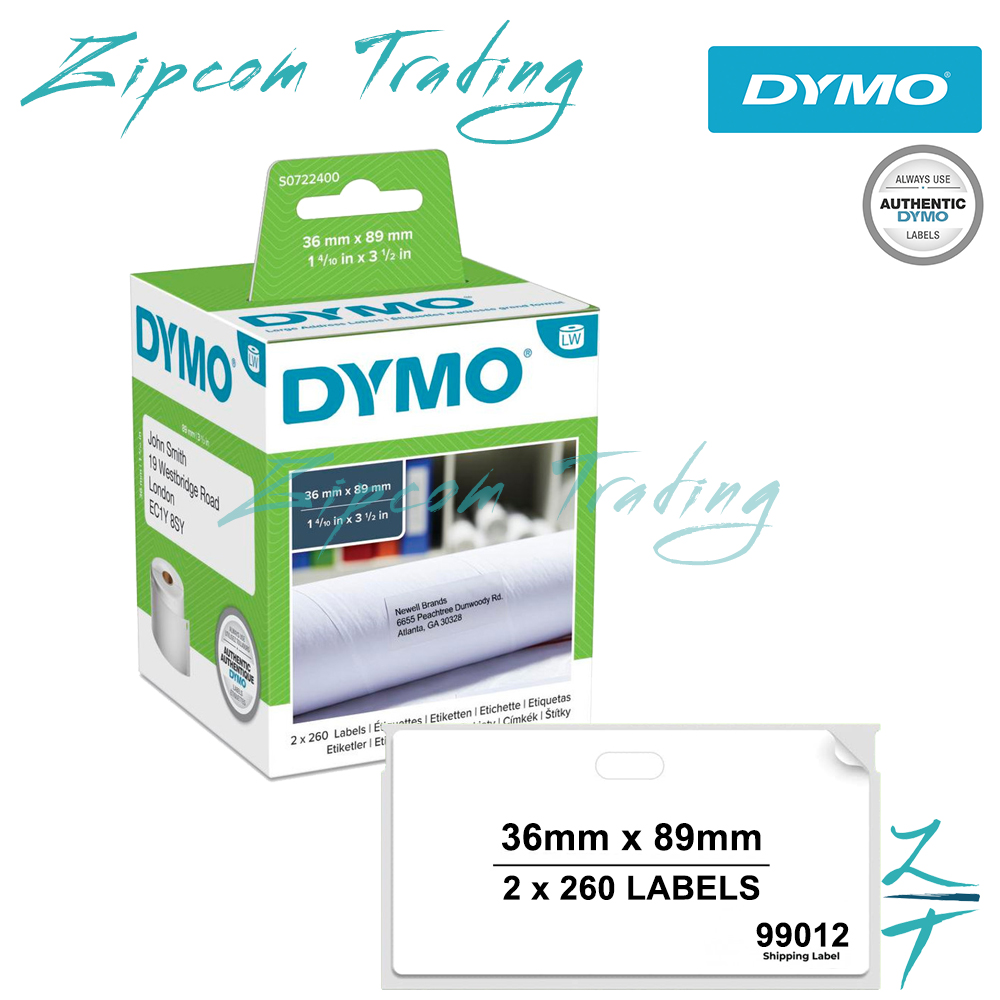 Dymo 99012 / 99014 Bulk Saver Pack  ( 36x89mm / 54x101mm )