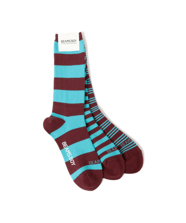 BEAMS BOY 一set三隻襪 （日本製)