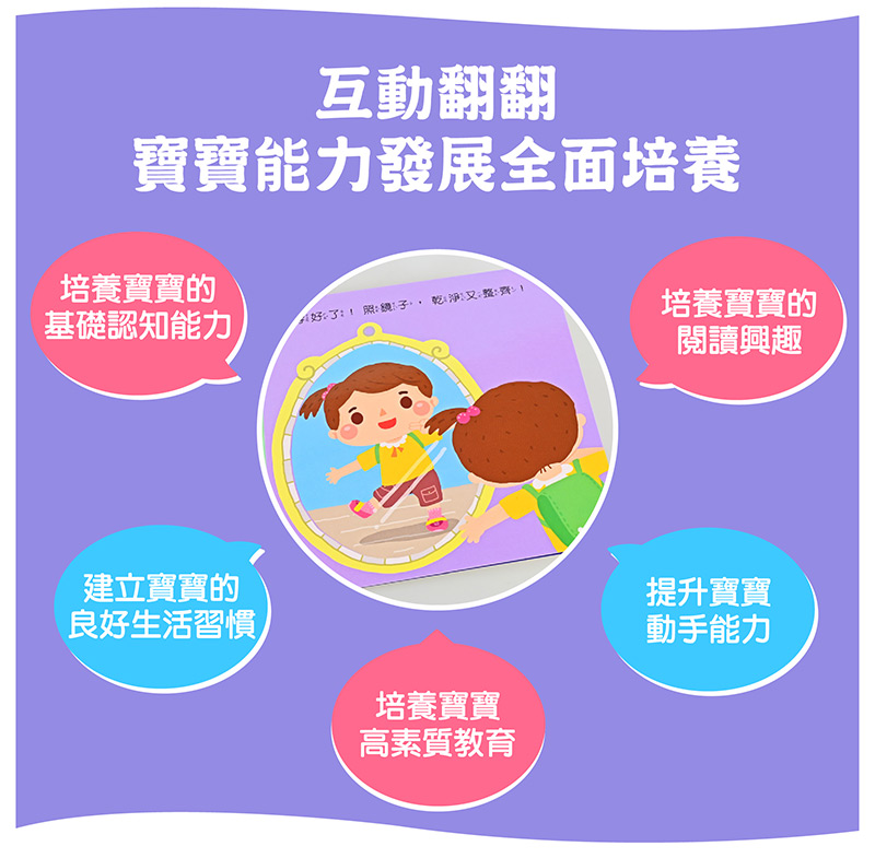 風車 好習慣互動遊戲書-我會穿衣服