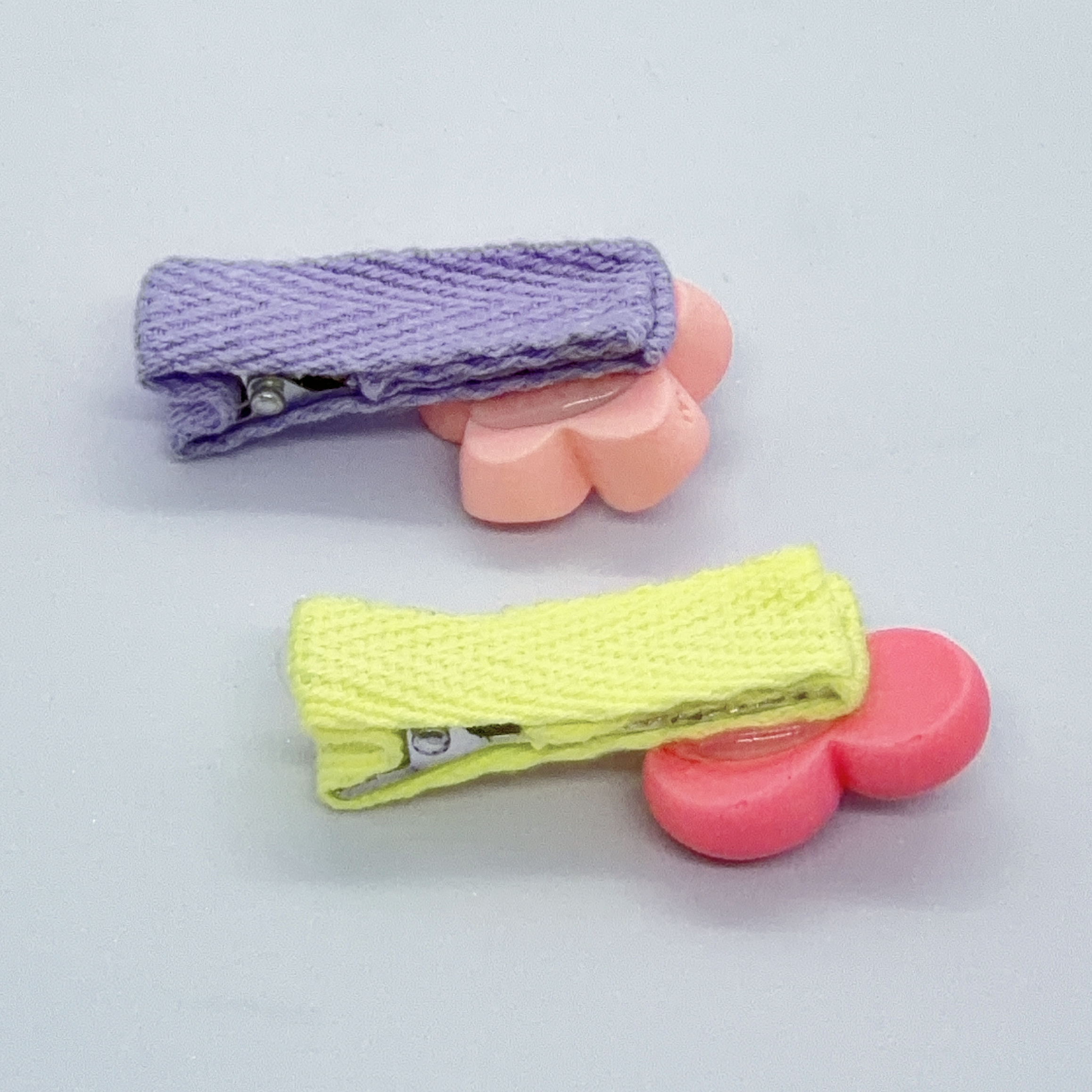 公仔飾牌包邊鴨嘴髮夾組 (5隻裝) / Cute Charm Trimmed Alligator Hair Clip Set (5 pcs) - 組合A