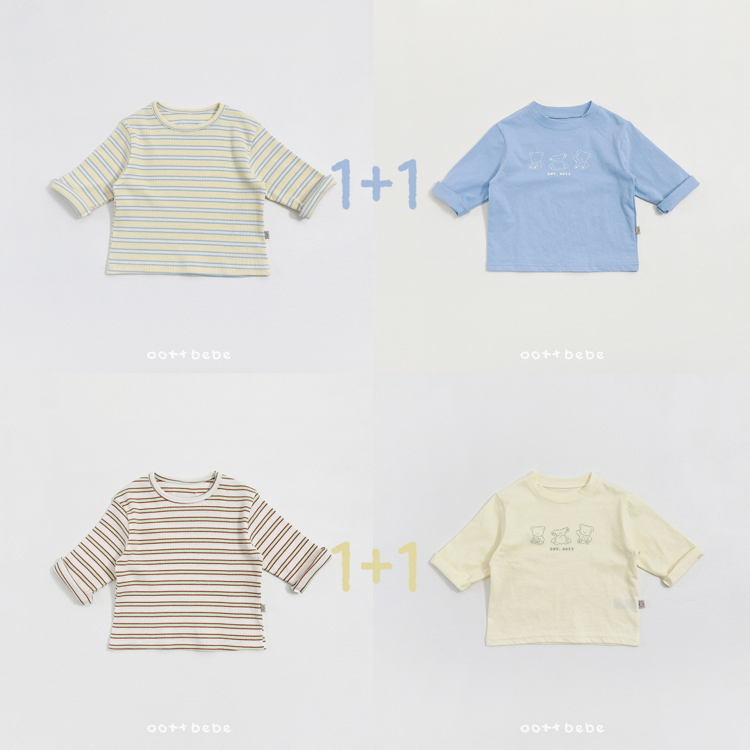 🇰🇷Oottbebe 1+1 tee set