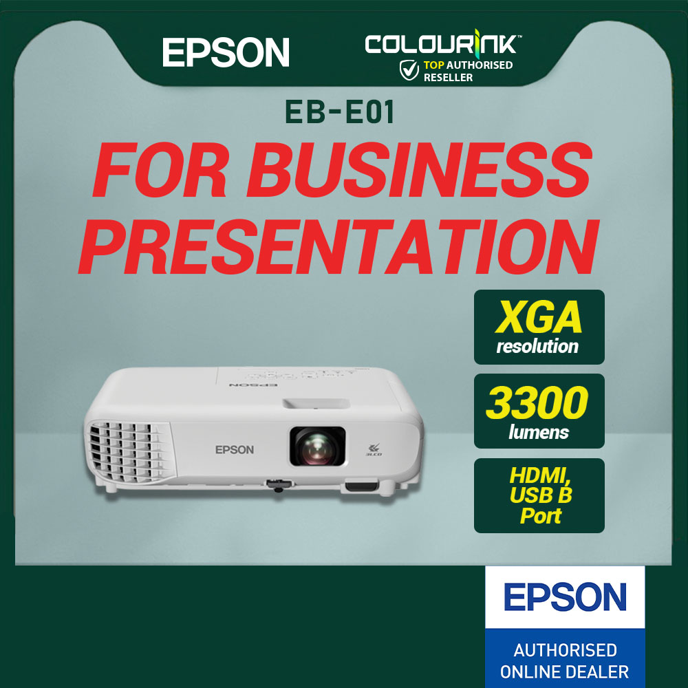 Epson Projector EB-E01 EB-X51 EB-X06 EB-W51 EB-W06 WXGA WUXGA Lumens High Brightness Resolution Wireless