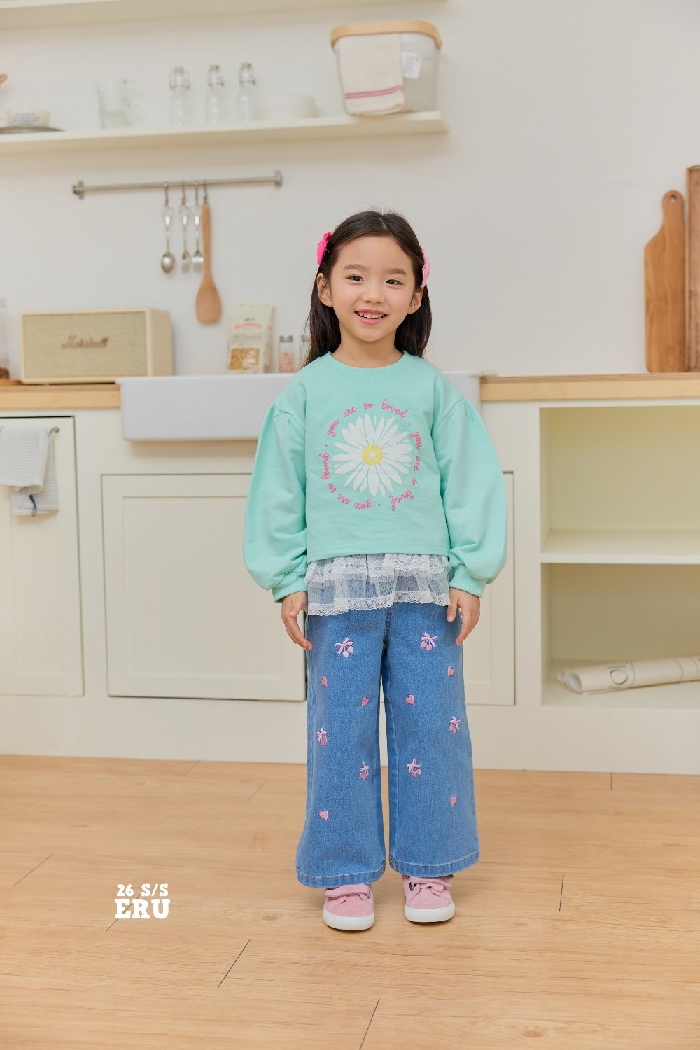 花花 Top / 蝴蝶結🎀 心心長褲