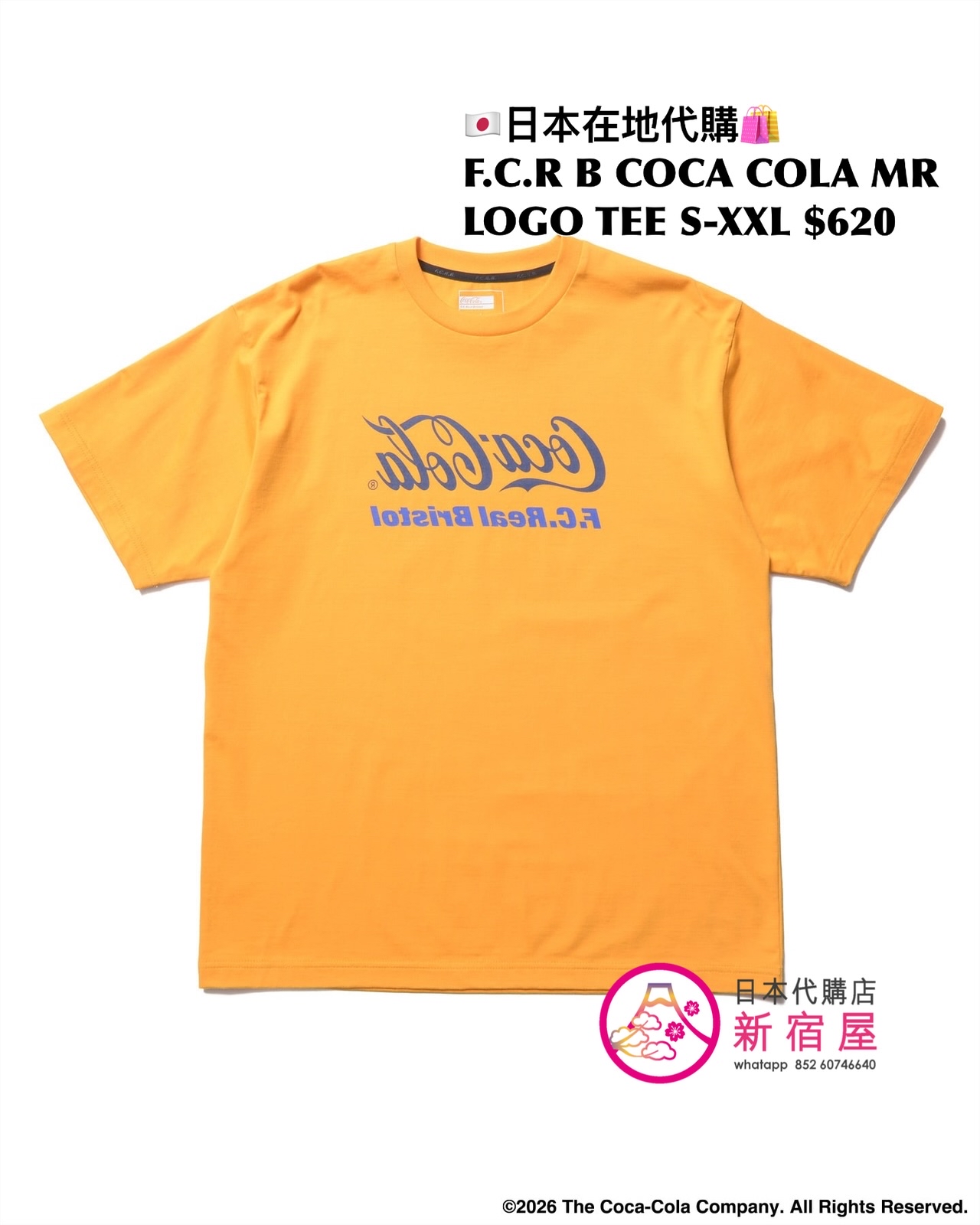 F.C.REAL BRISTOL x COCA COLA AD BANNER TEE/ MIRRO LOGO TEE/ LISTED LOGOS TEE/ HEATHER TEE 