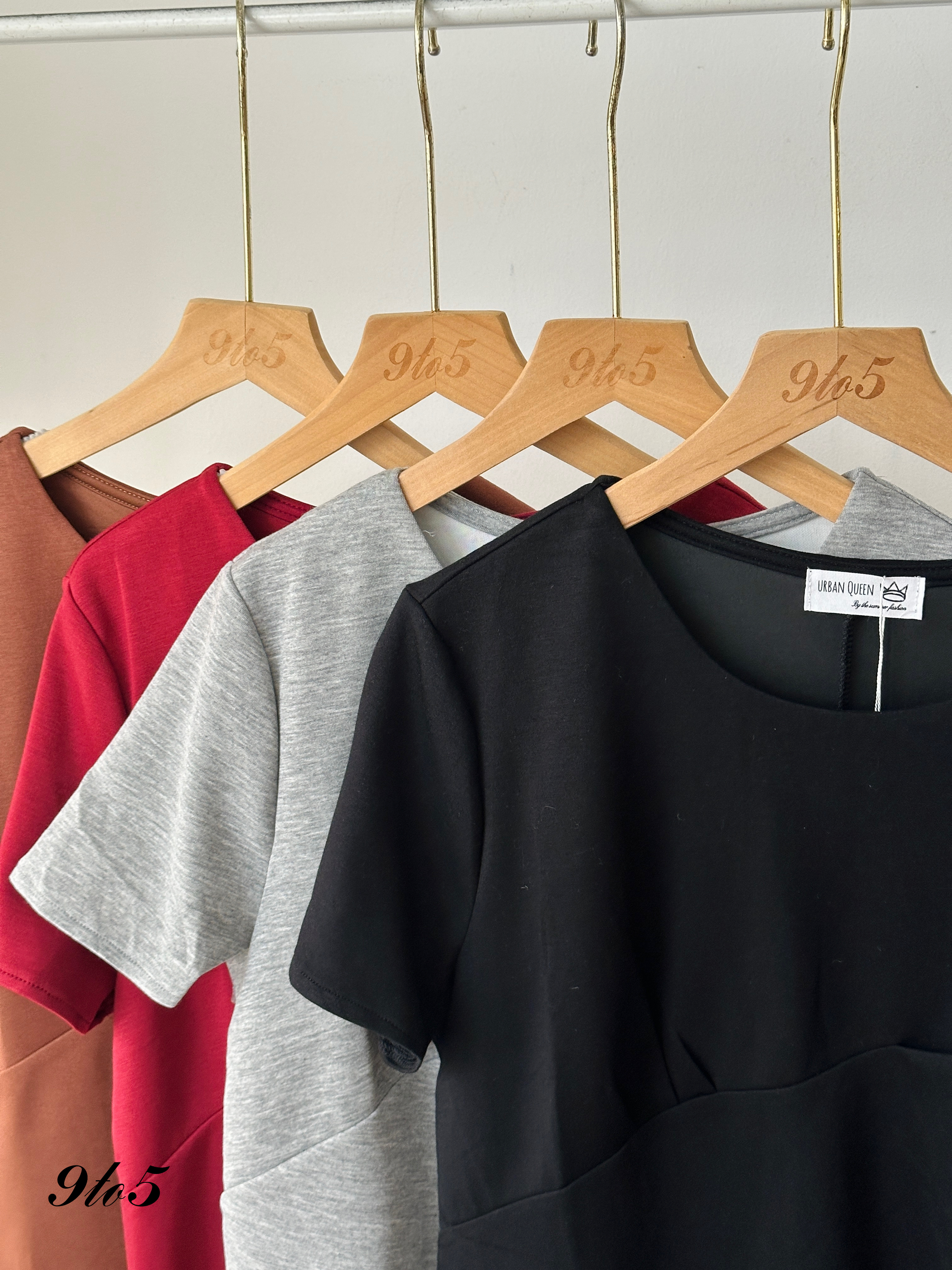 T3931 Short Sleeve Irregular Top - 4 Colors