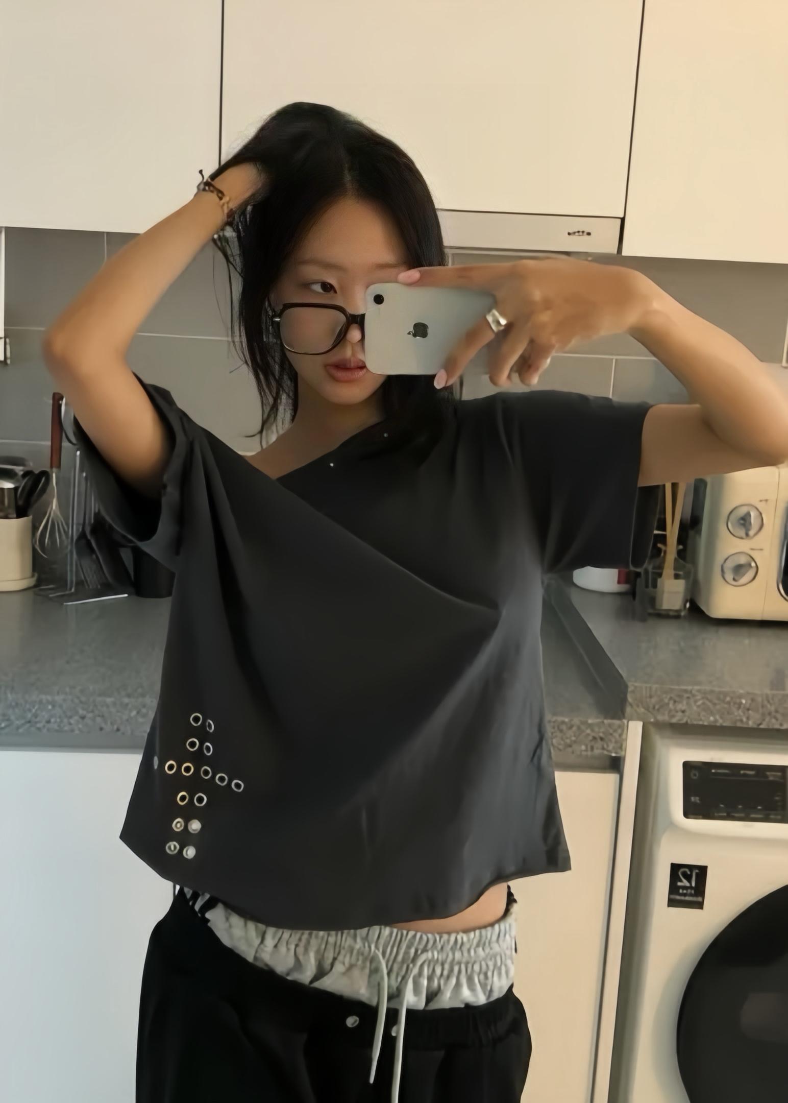 Cross Grommet Off Shoulder Top