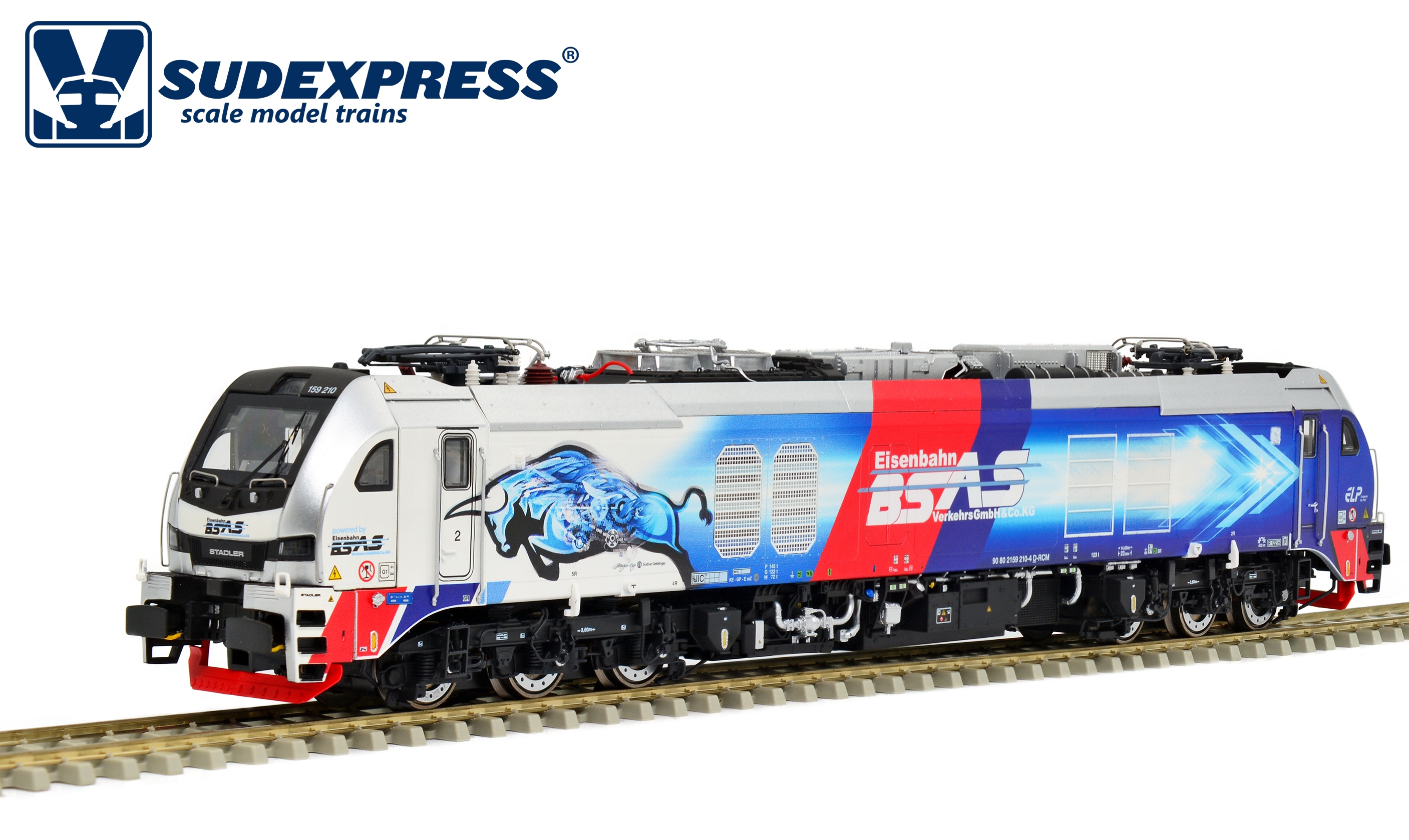 Sudexpress N比例 STADLER EuroDual locomotive BR 159 of the Eisenbahn BSAS analog模擬