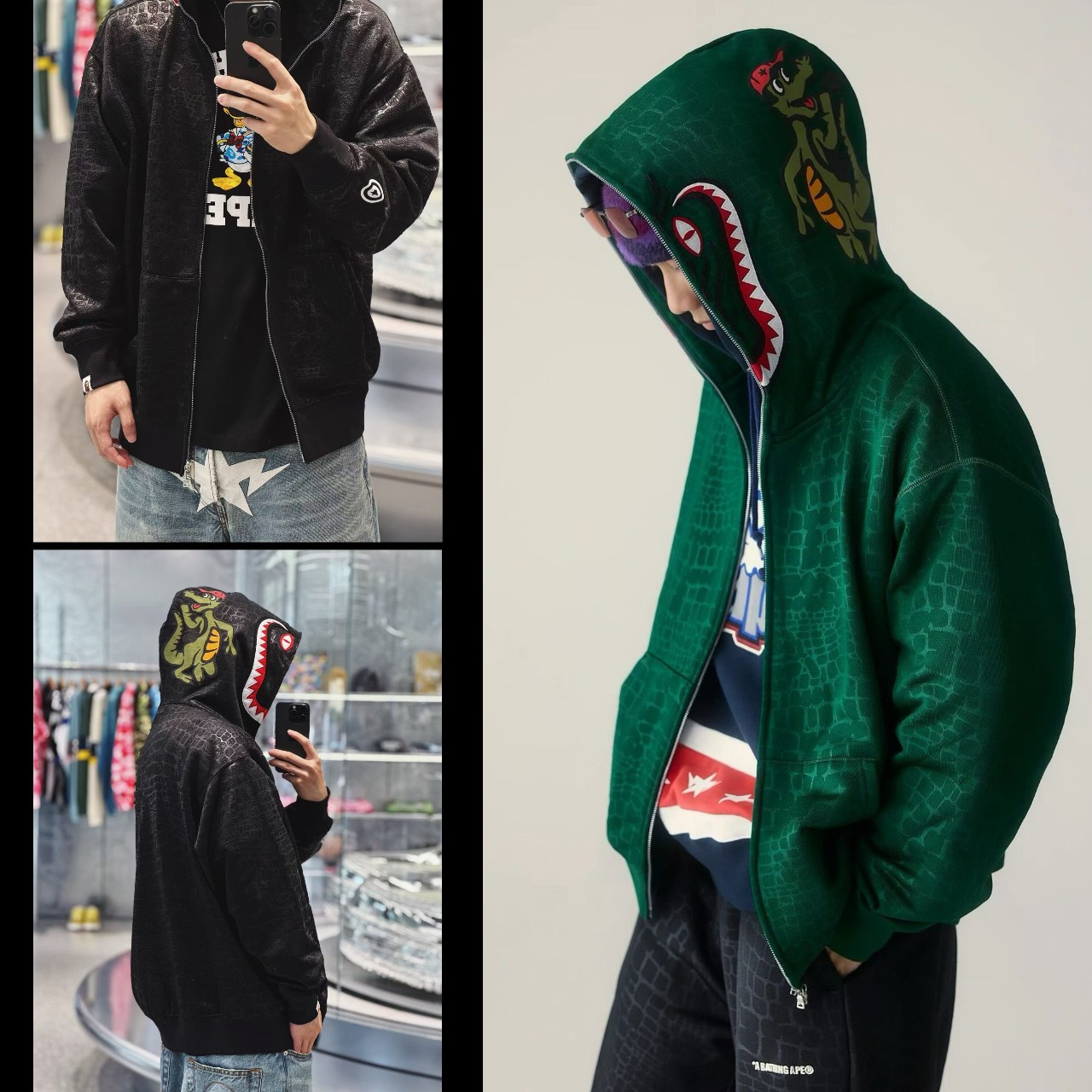 10.3 BAPE Crocodile Full Zip