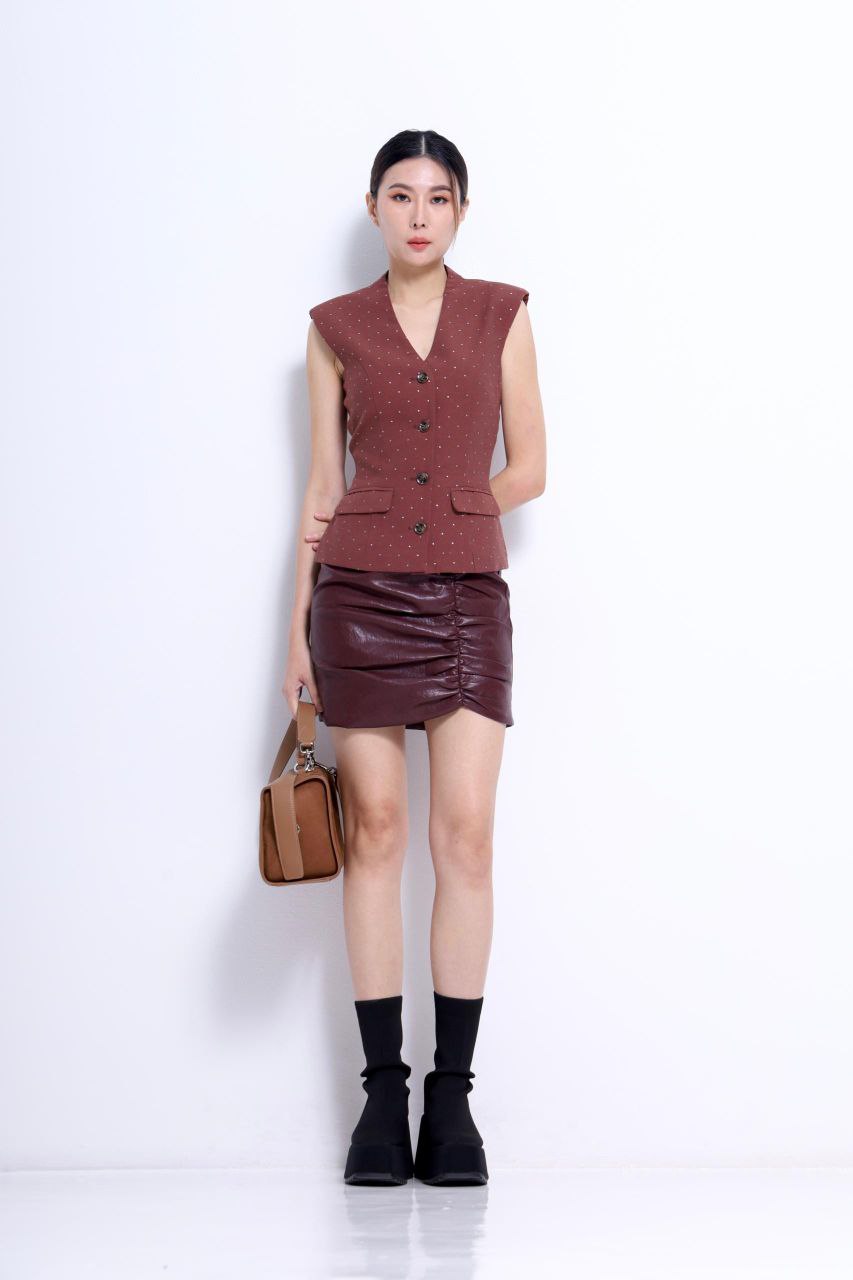 V领马甲上衣 2646