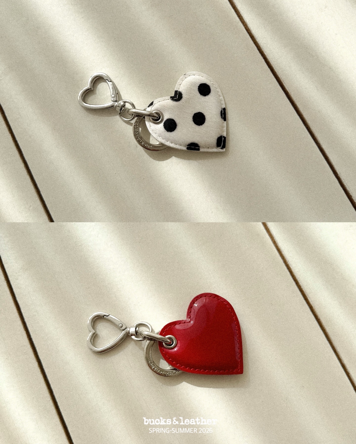 【26SS】 預訂_Heart Keyring MiniBy Bucks & leather