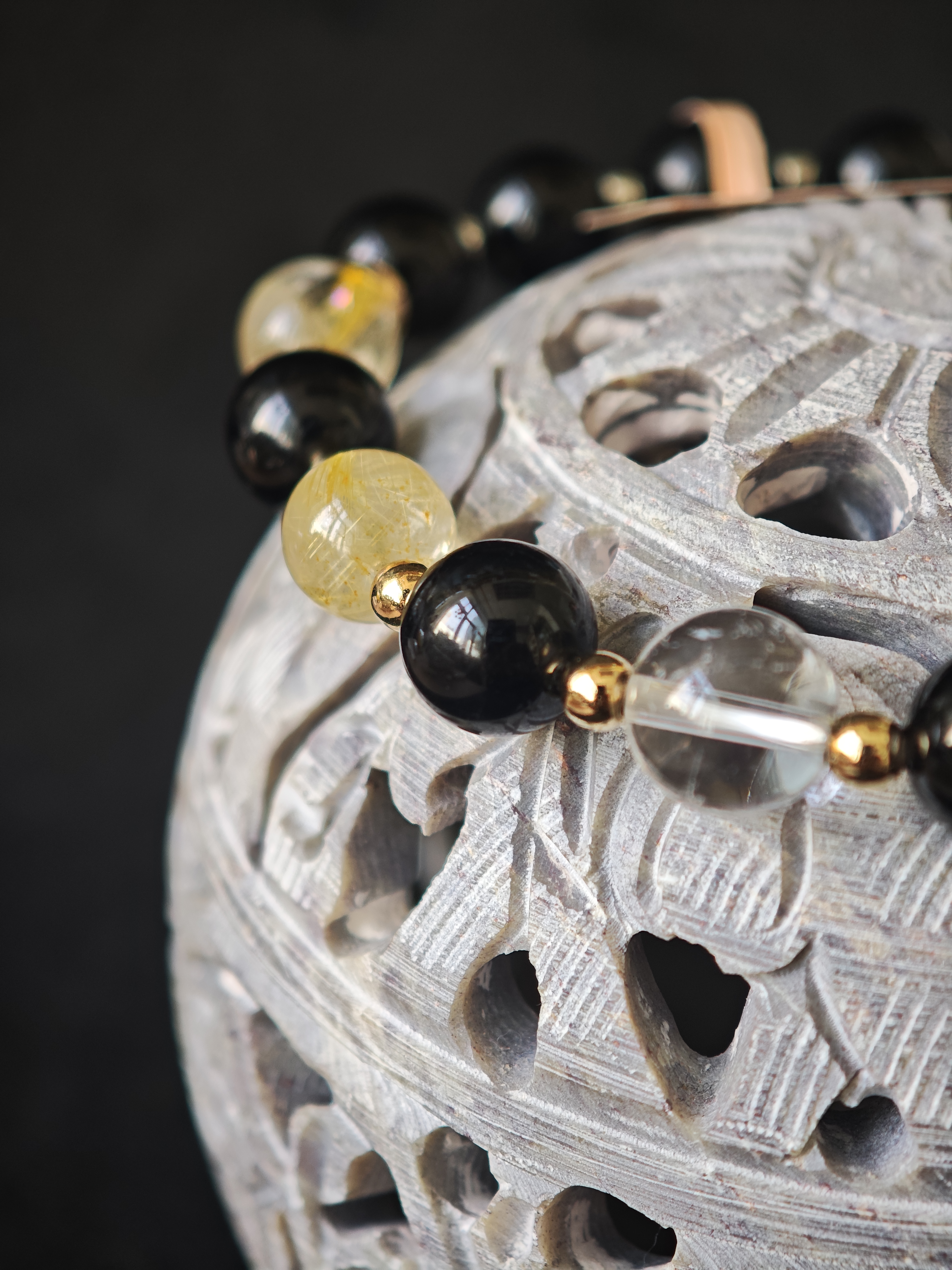 ✨新品DIY水晶手串✨✨🖤黑碧璽✨💛金髮晶✨⚪白水晶✨