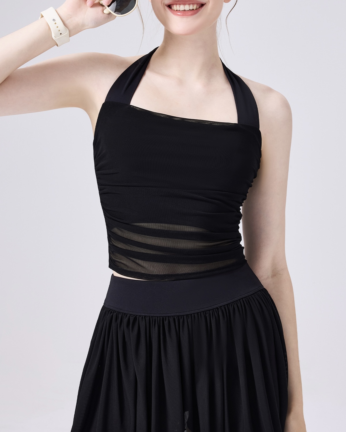 雲感瑜珈背心網紗美背運動內衣