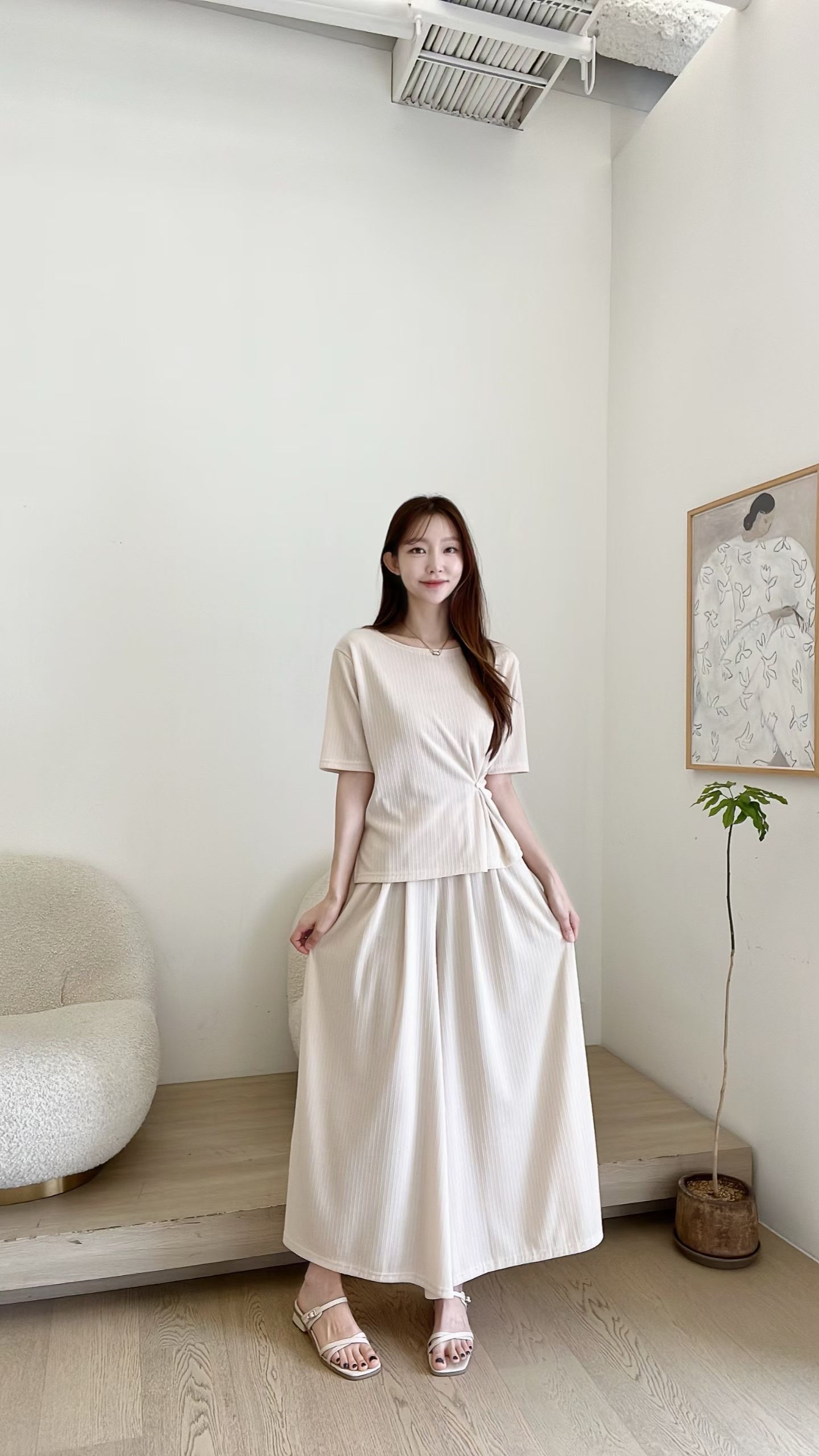 FV33_04 鈕扣修身TEE (3色)