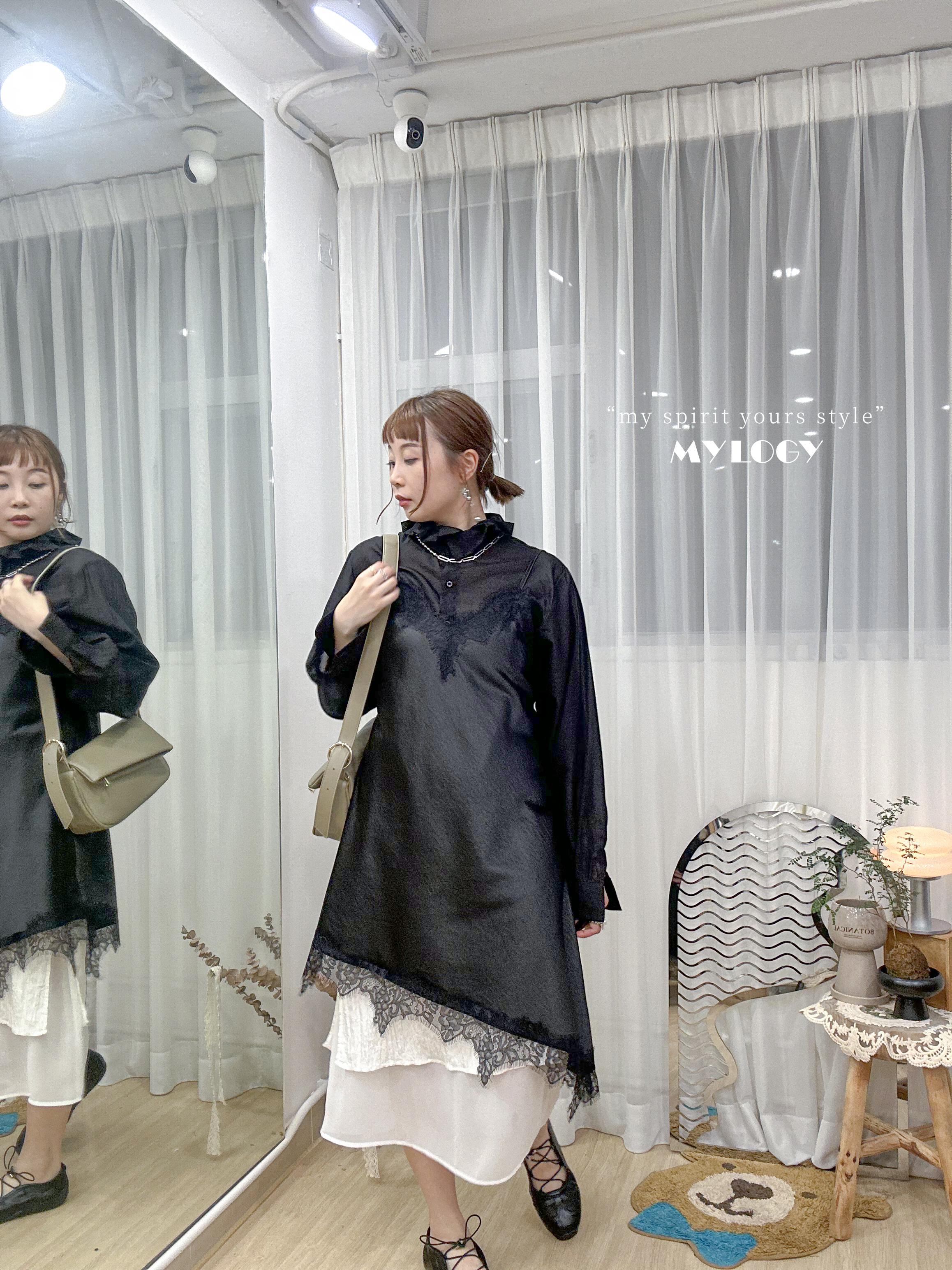 <今季大熱> 率性氣質擴展～吊帶斜角蕾絲外搭 AH0001