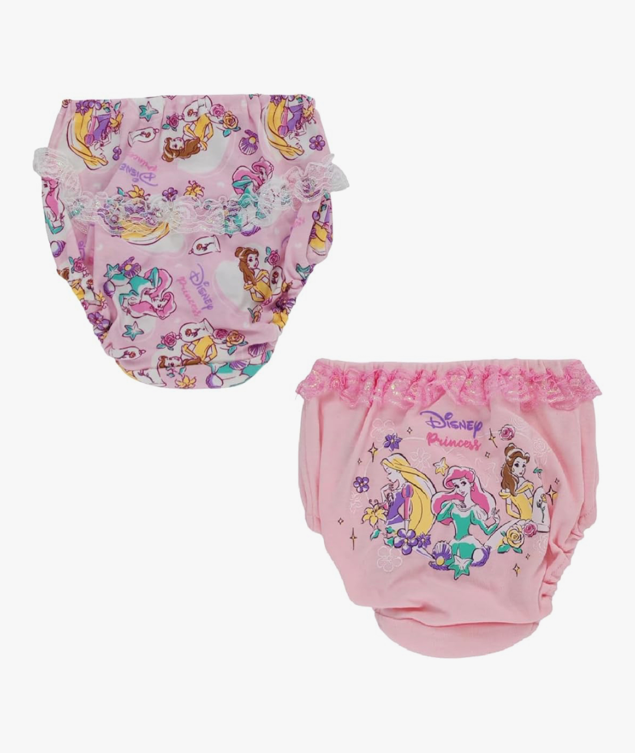 🇯🇵預訂 日本直送🇯🇵Disney公主人物滿印絲帶蕾絲女童內褲兩件套裝