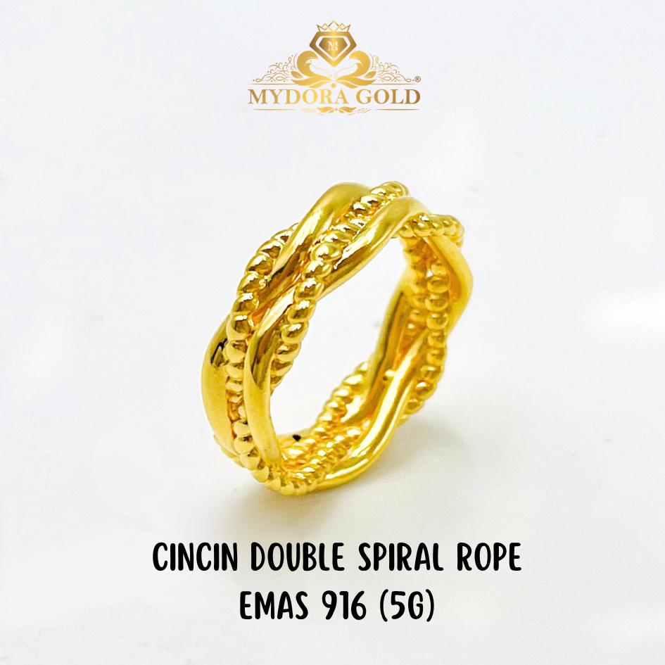MYDORA Cincin Double Spiral Rope (5G) l EMAS 916/22K