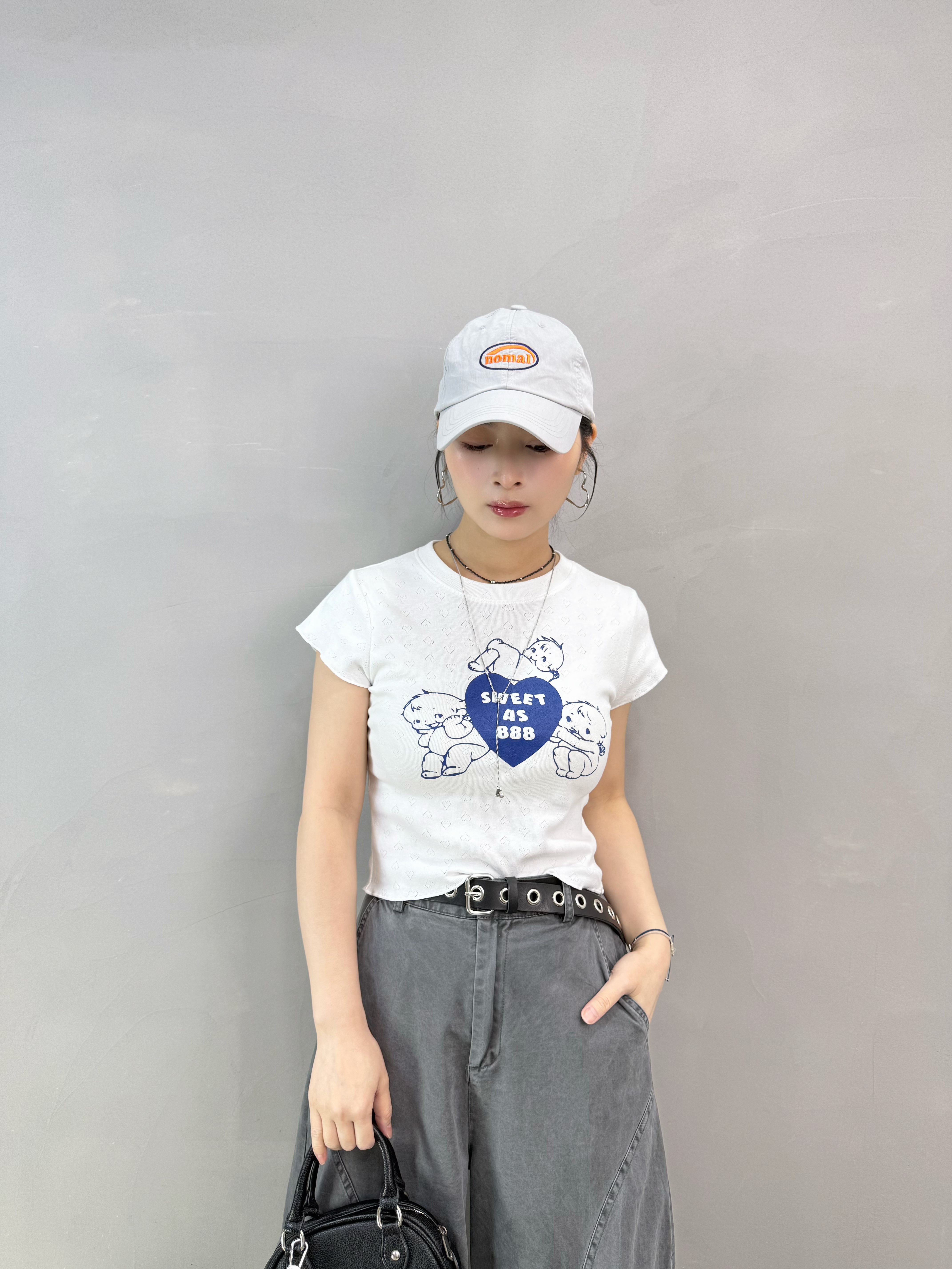 S74 通花baby Tee