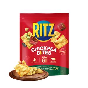 樂之 Ritz chickpea bites 鷹嘴豆脆片 (地中海橄欖油黑蒜牛肉口味) 400g 平行進口 此日期前: 2026-07-13