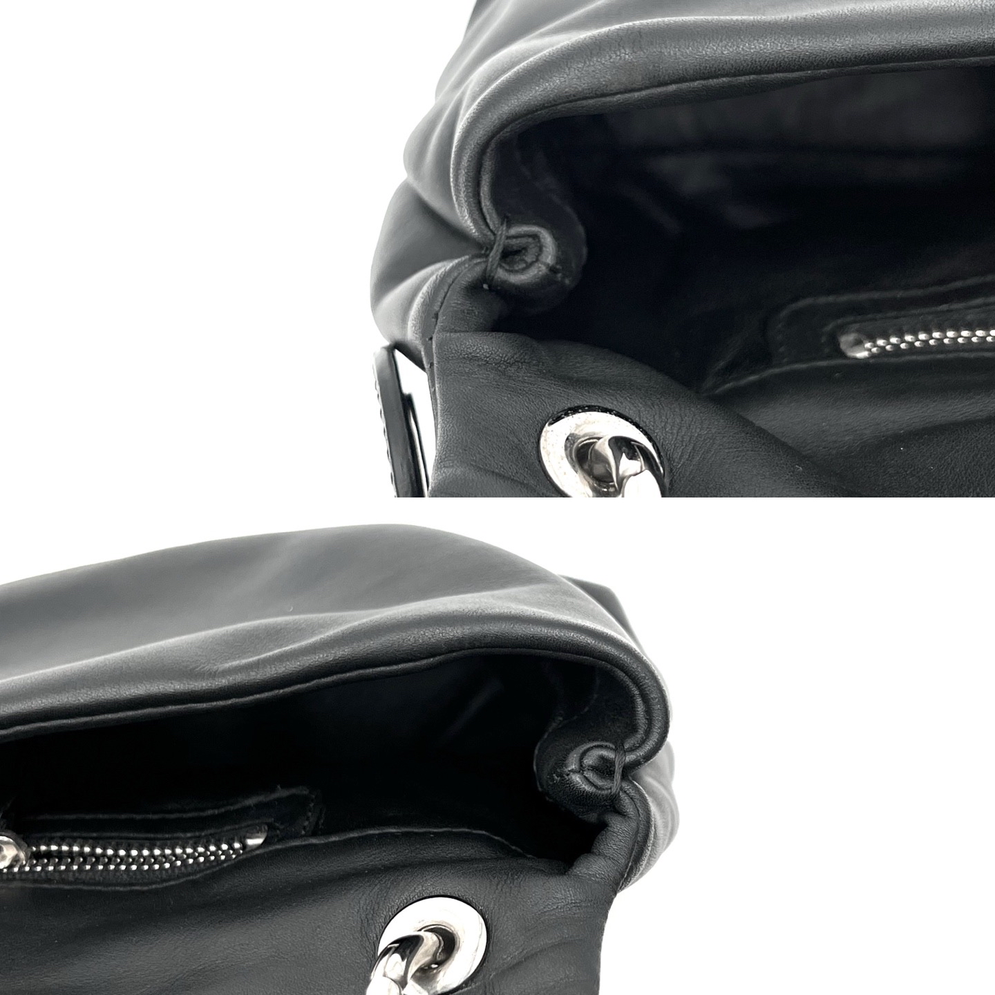 【預訂貨品】Dior Lady褶皺黑色羊皮腋下包