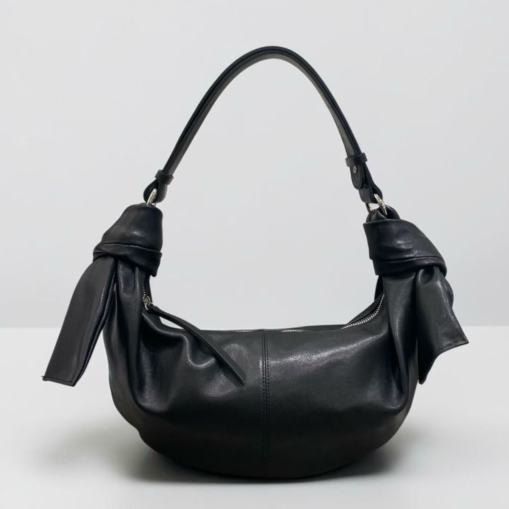 【新品牌Lampas】預訂_Soft Lambskin Knot-Detail Bag By Lampas